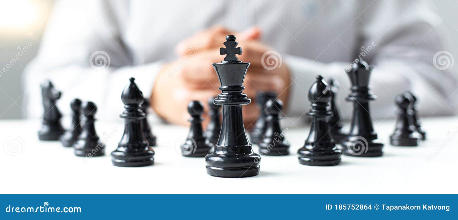 business men make plans to play chess with prudence and success