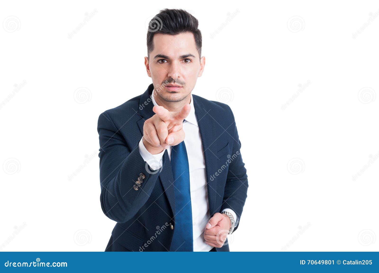 Business Man Making I See You Gesture Stock Image - Image of ...