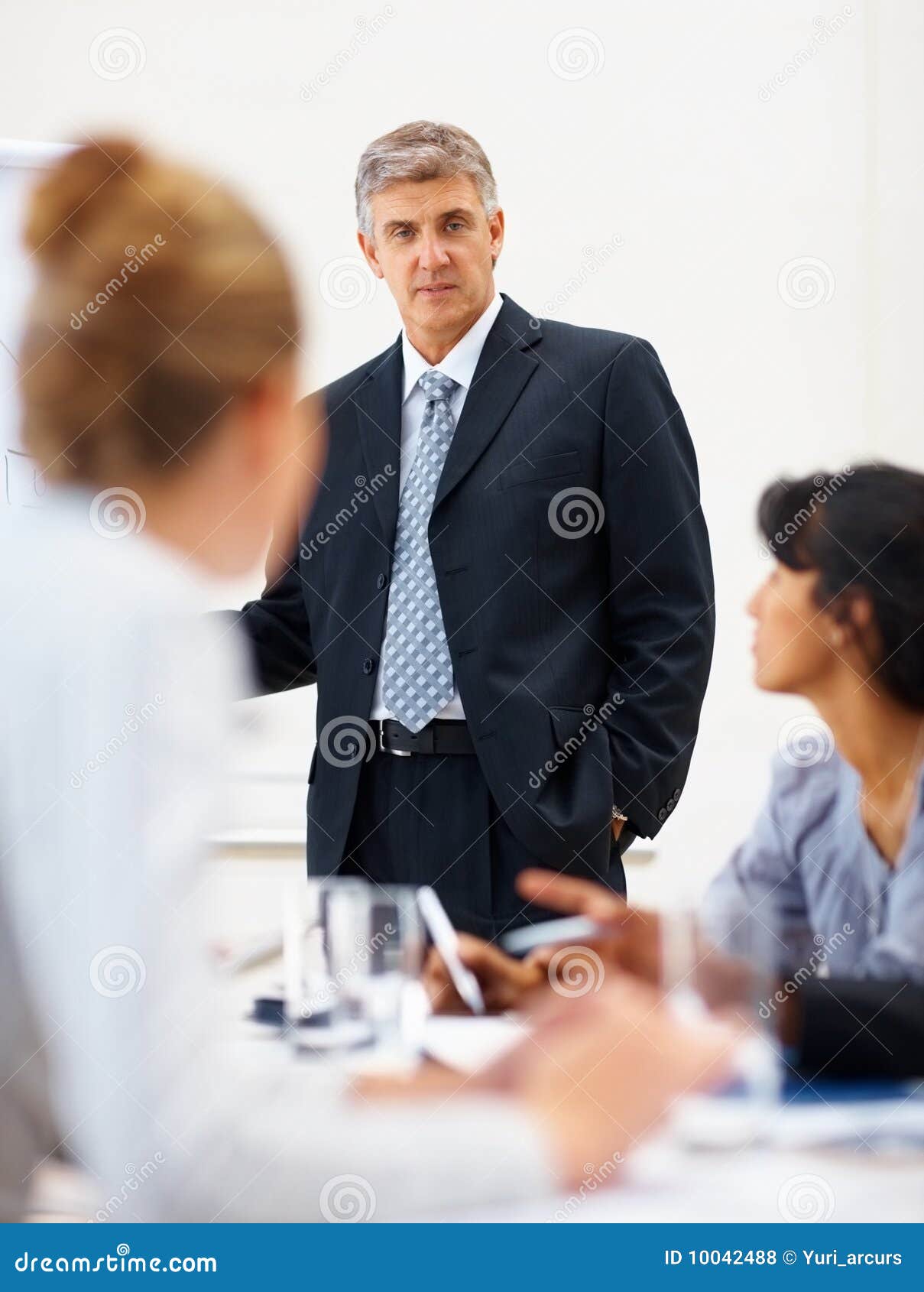 Business Man at a Meeting with His Colleagues Stock Photo - Image of ...