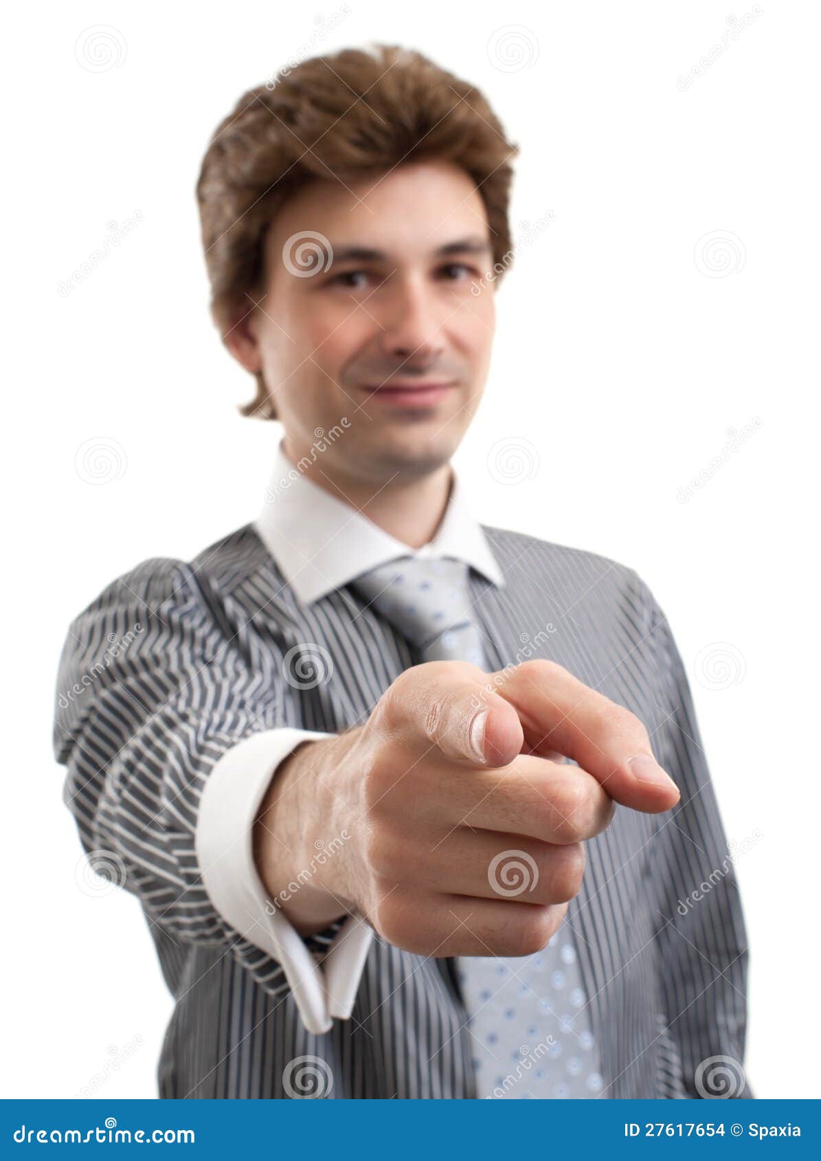 Business Man Pointing at You Stock Photo - Image of friendly, person ...