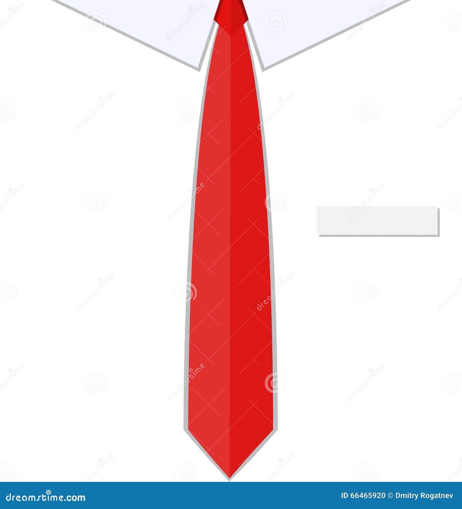 Download Business Man Shirt With Red Tie Stock Vector - Illustration of display, casual: 66465920