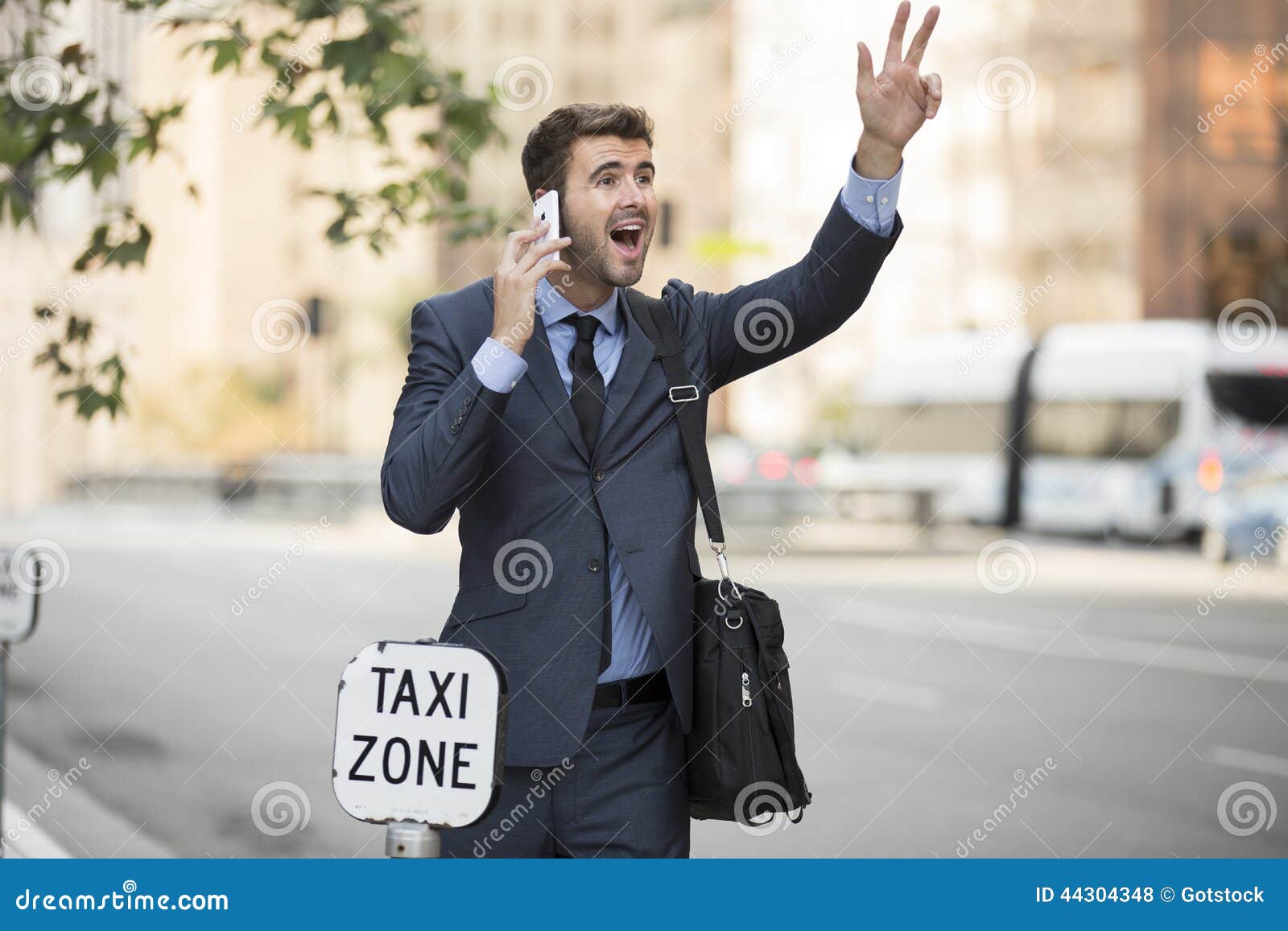 Businessman Hailing A Taxi Cab Royalty-Free Stock Photography | CartoonDealer.com ...1300 x 957