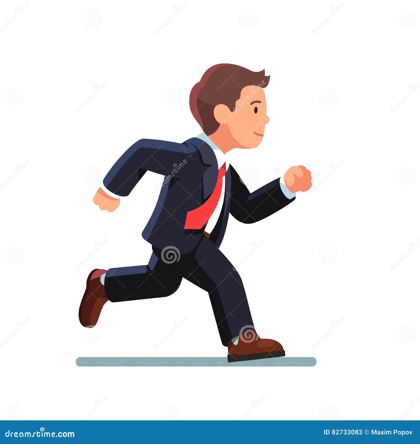 clipart runner and business suit