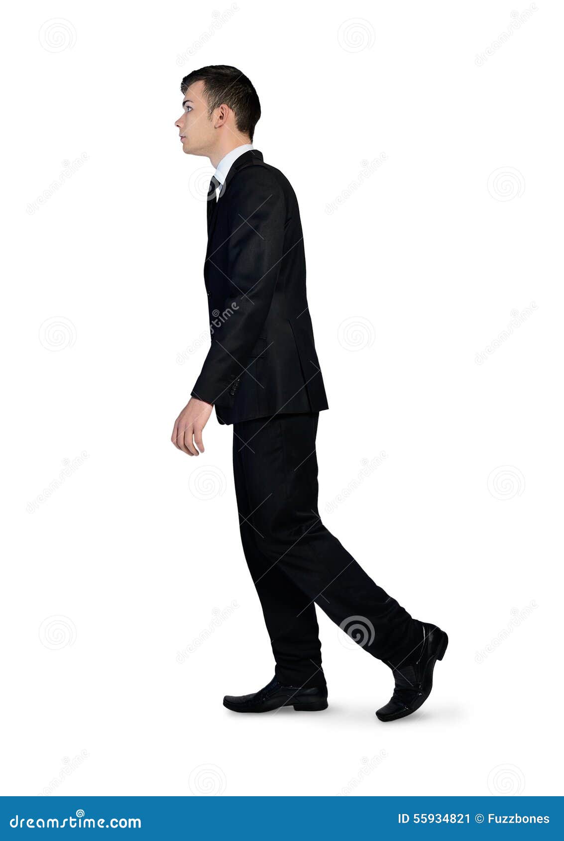 Man Walking Side View Silhouette Full Length Stock Image ...