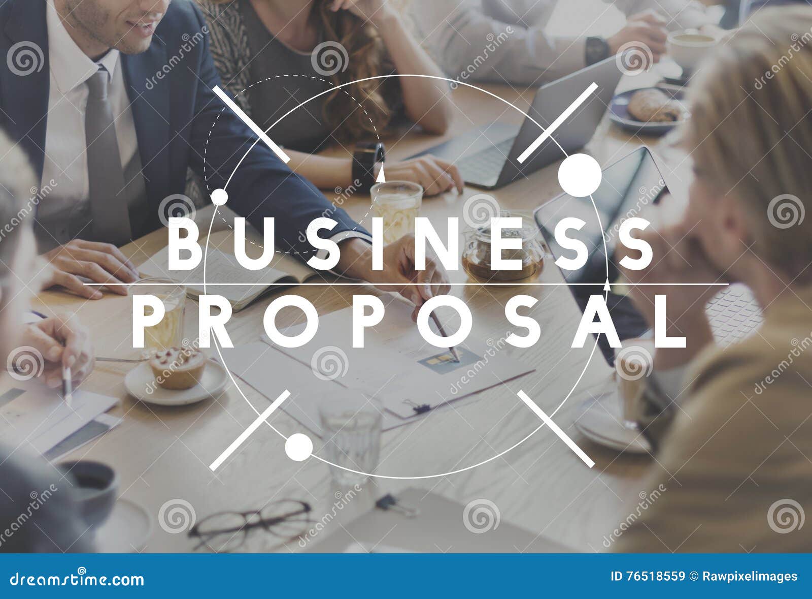 business meeting report proposal news concept
