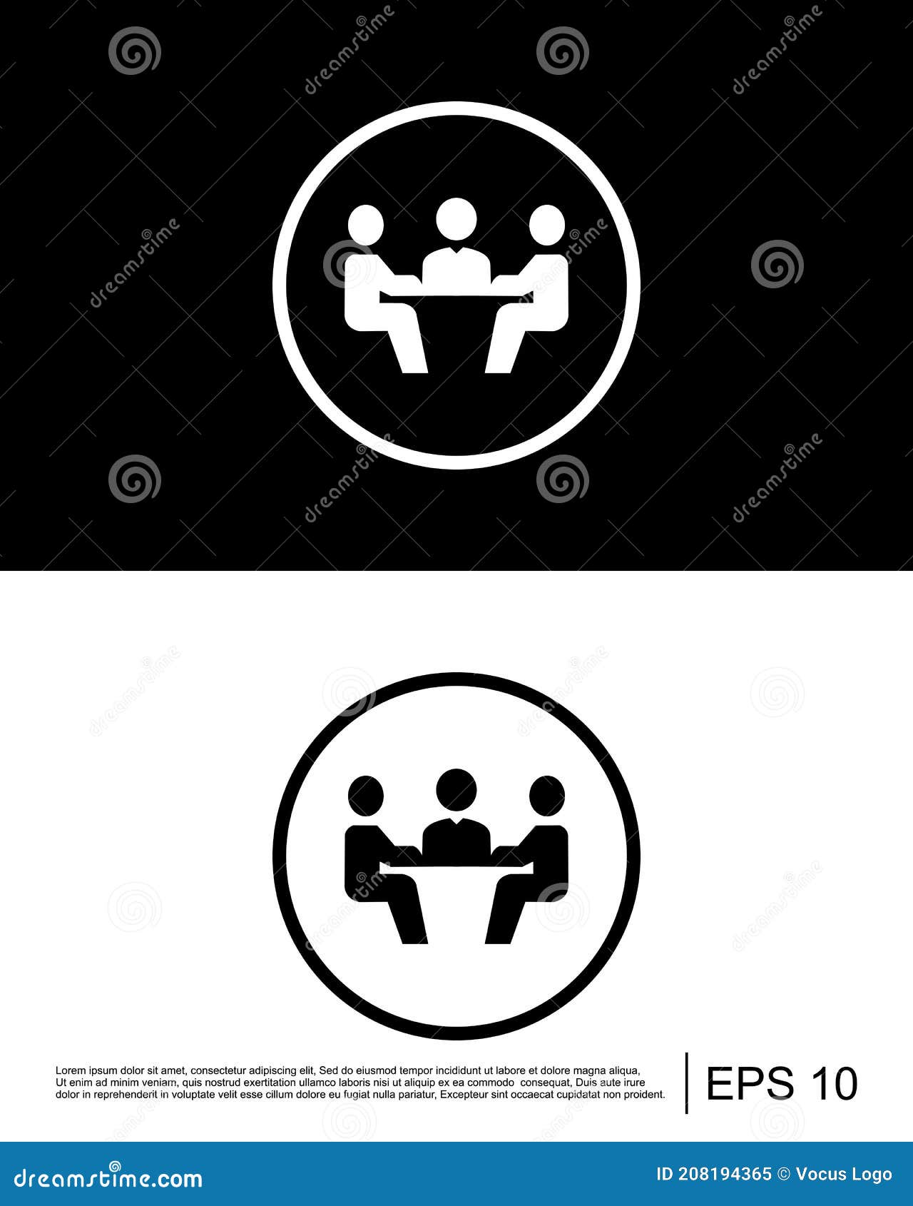 Business, Meeting, Table Icon Stock Illustration Illustration of