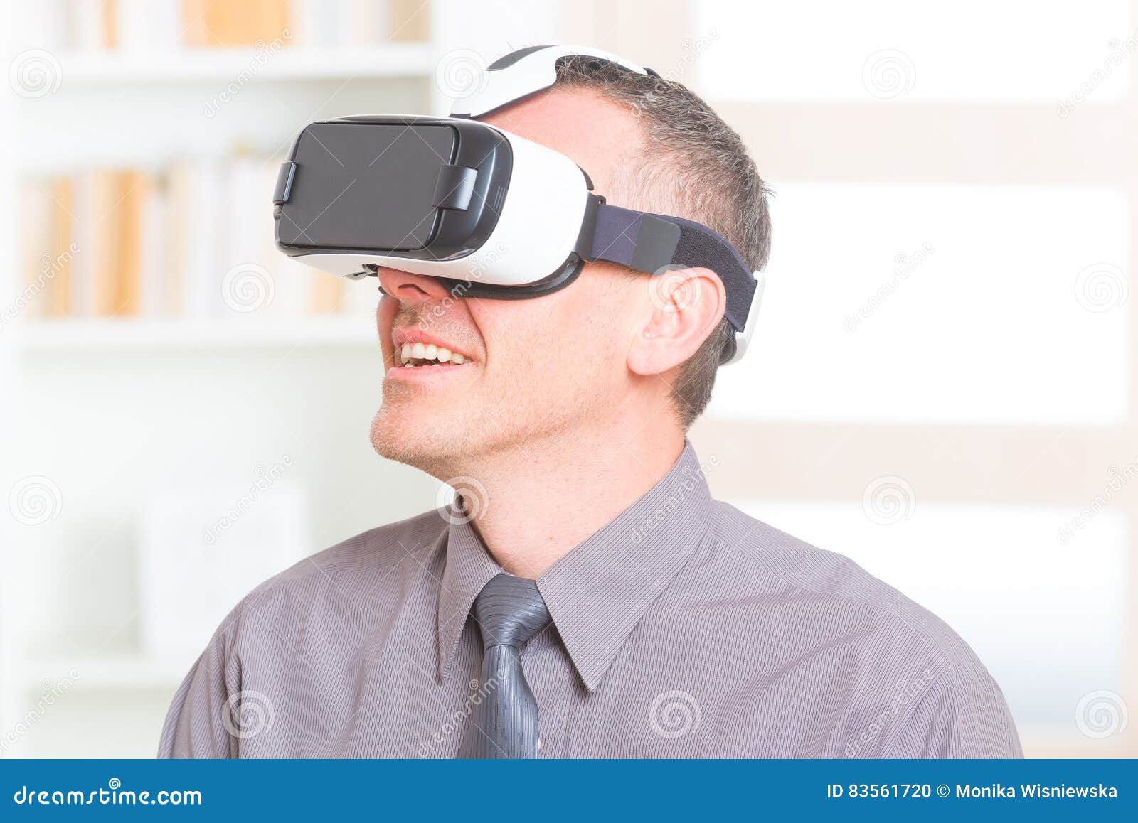 Business Meeting with Virtual Reality Headset Stock Photo Image of