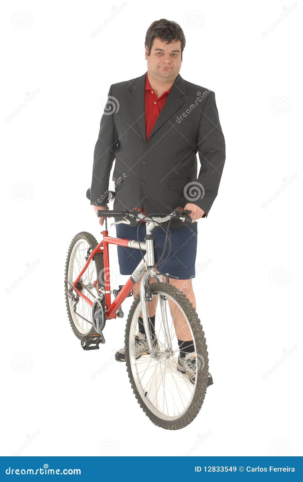 Business Men Cycling To Work Stock Image Image of male, casual 12833549