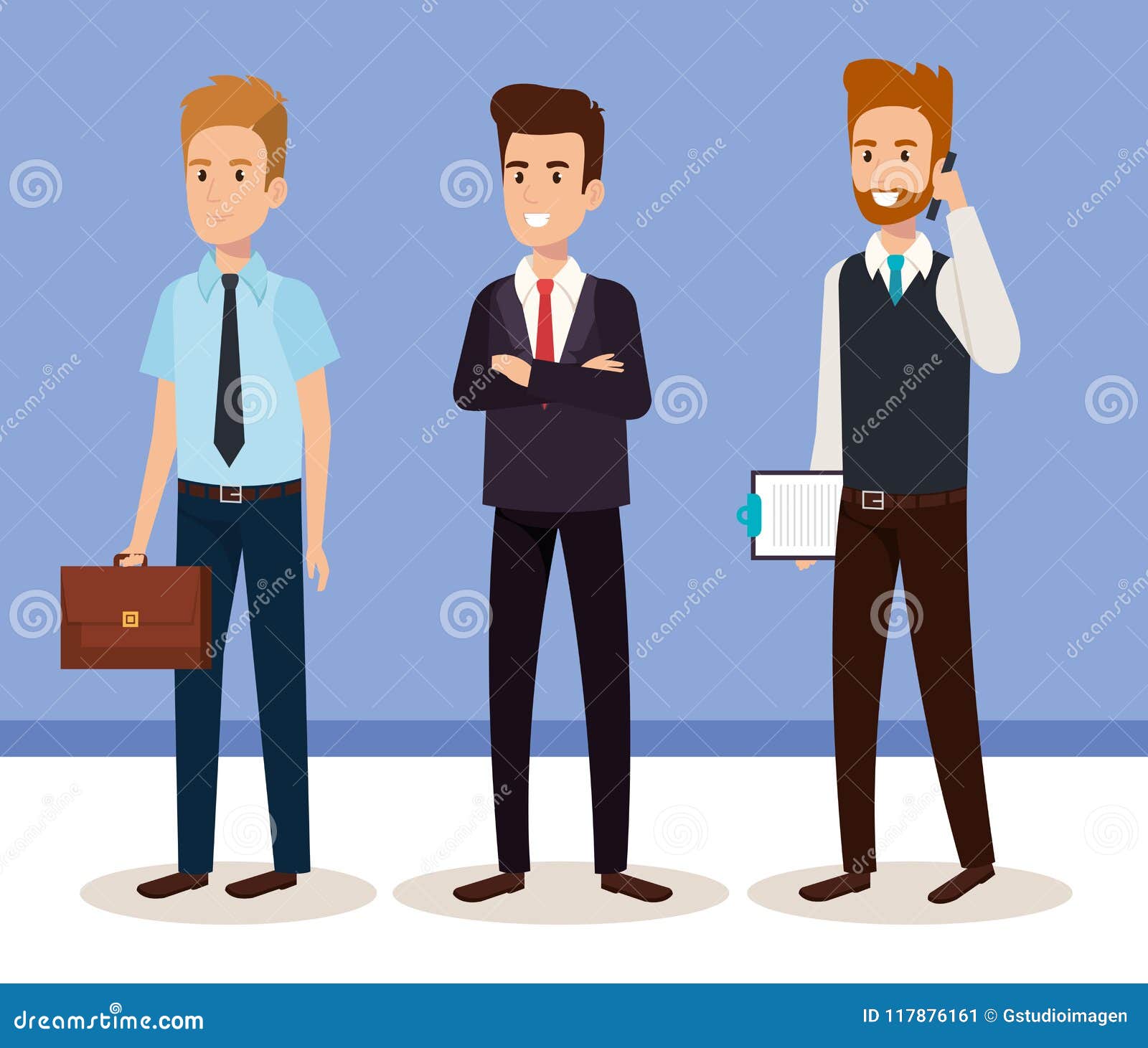 Business Men Isometric Avatars Stock Vector - Illustration of human ...