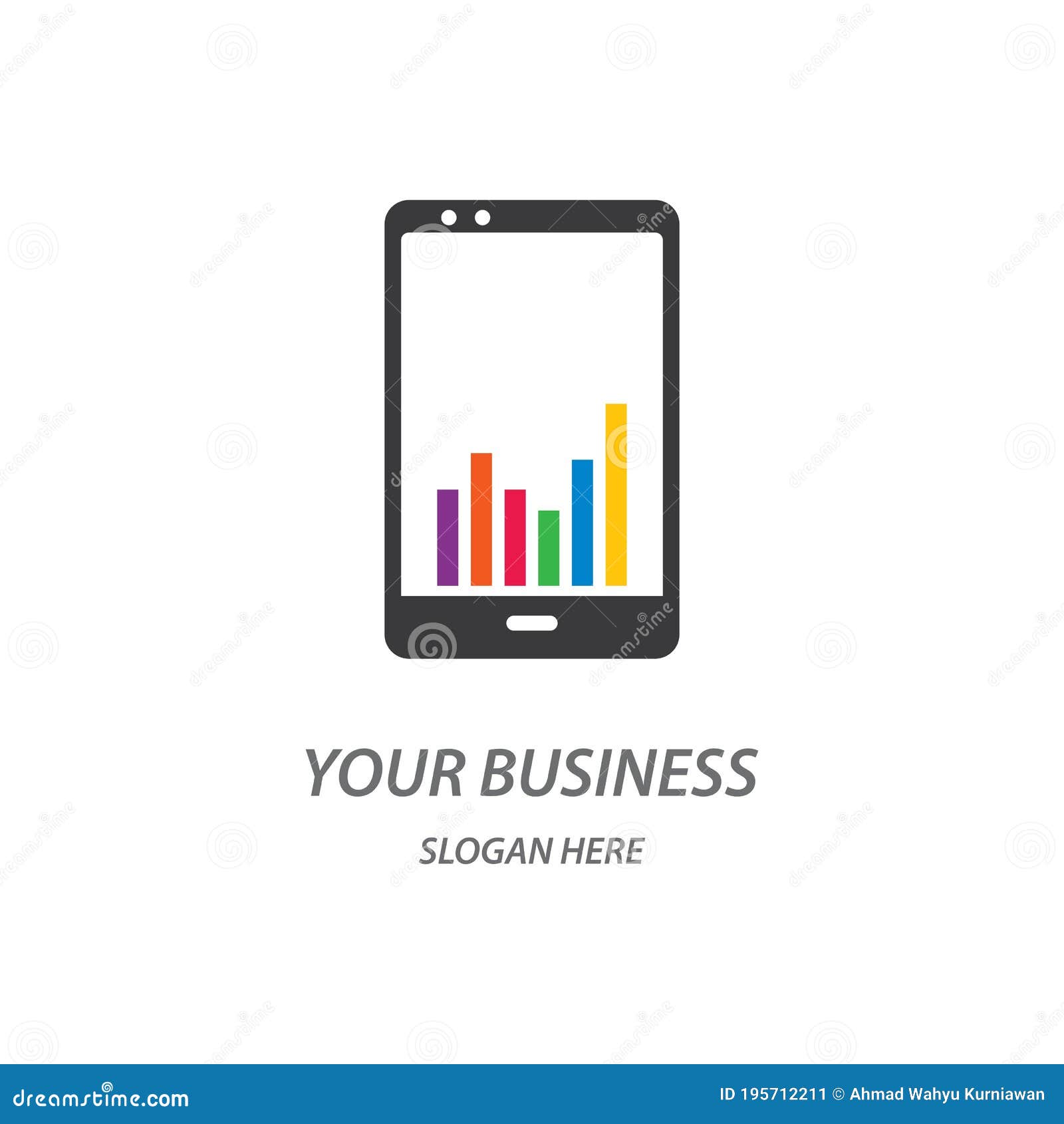 Business mobile apps stock vector. Illustration of gadget - 195712211