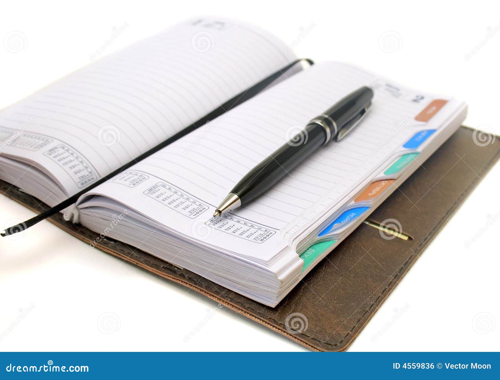 Business Notebook on Background Stock Photo Image of document