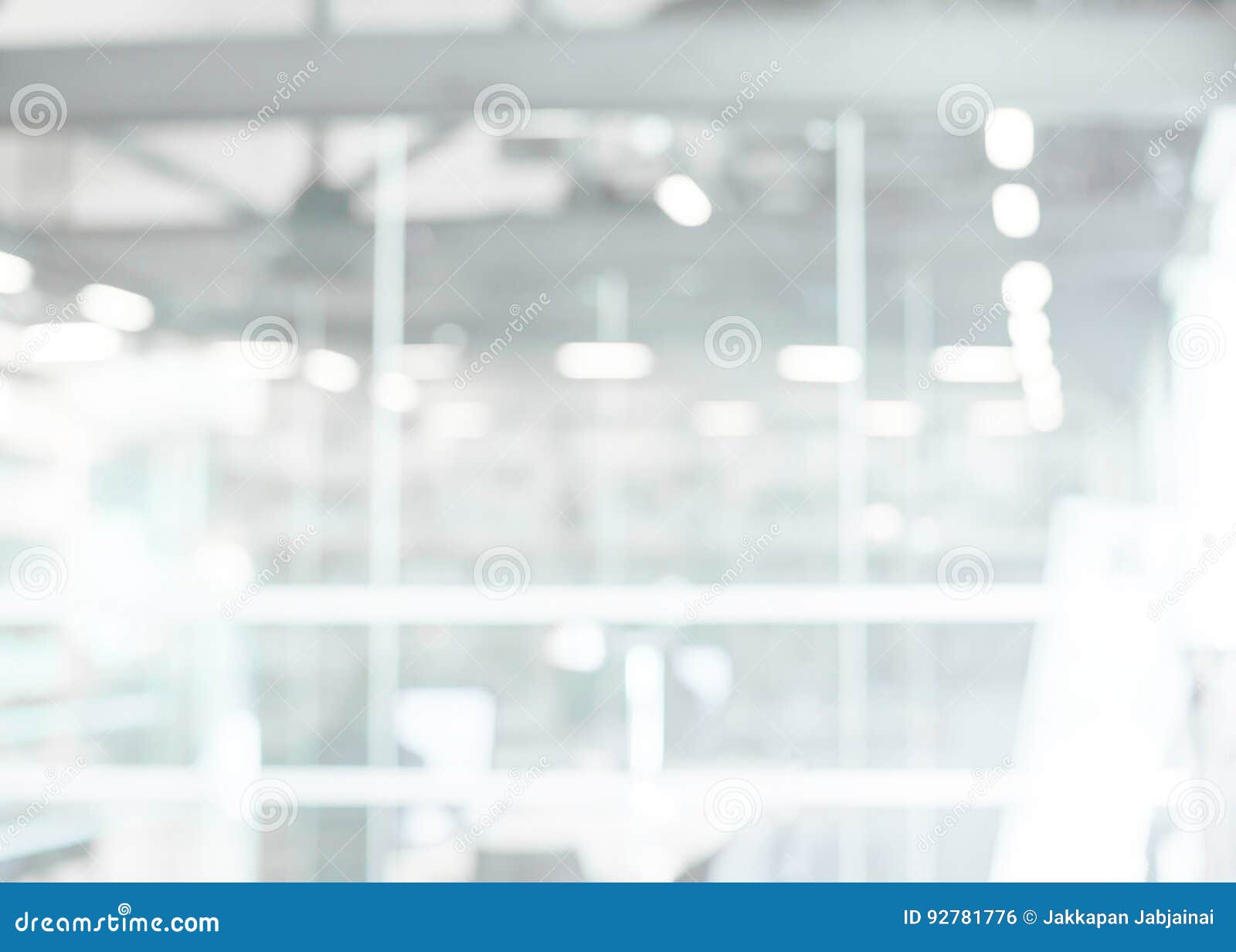 business office white and gray bokeh lights background