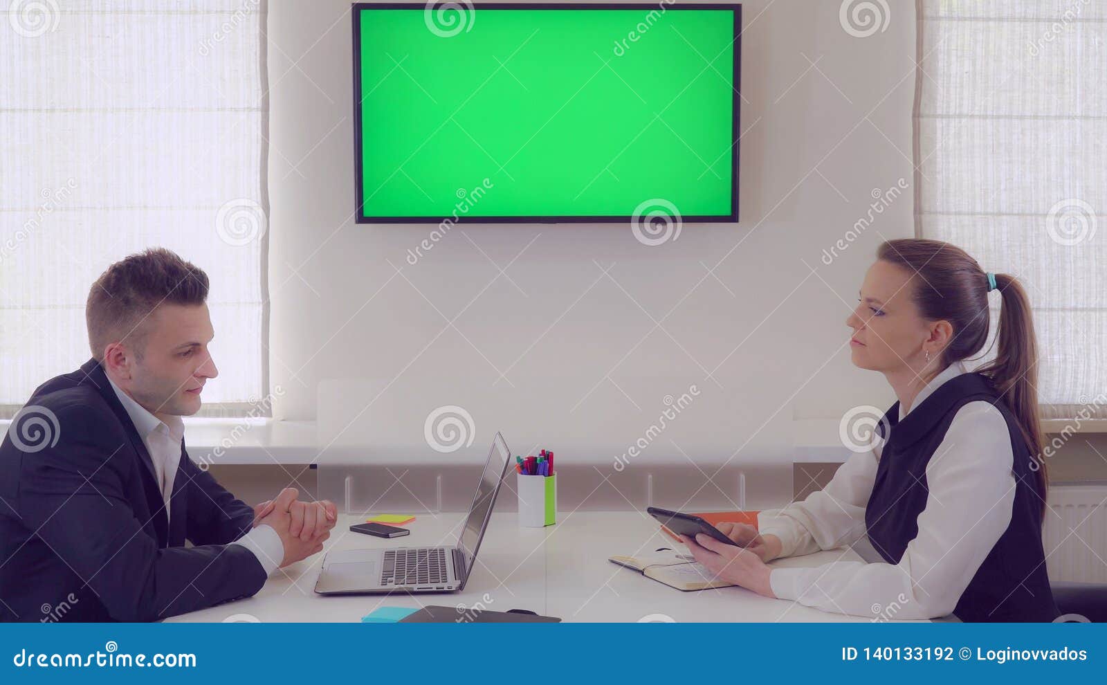 Business Partners Have Small Talk Stock Photo Image Of Career