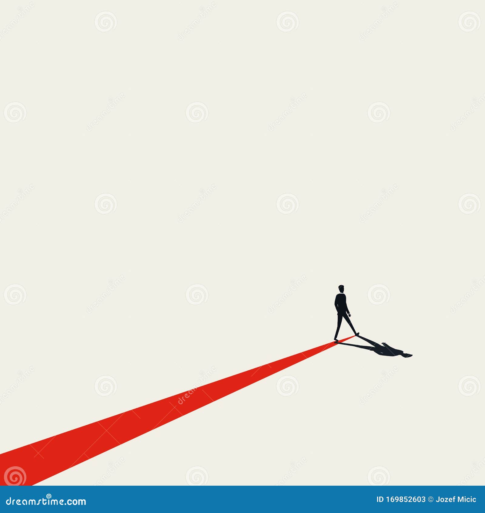 business path, plan or strategy  concept with busienssman making his own way.  of success, ambition.