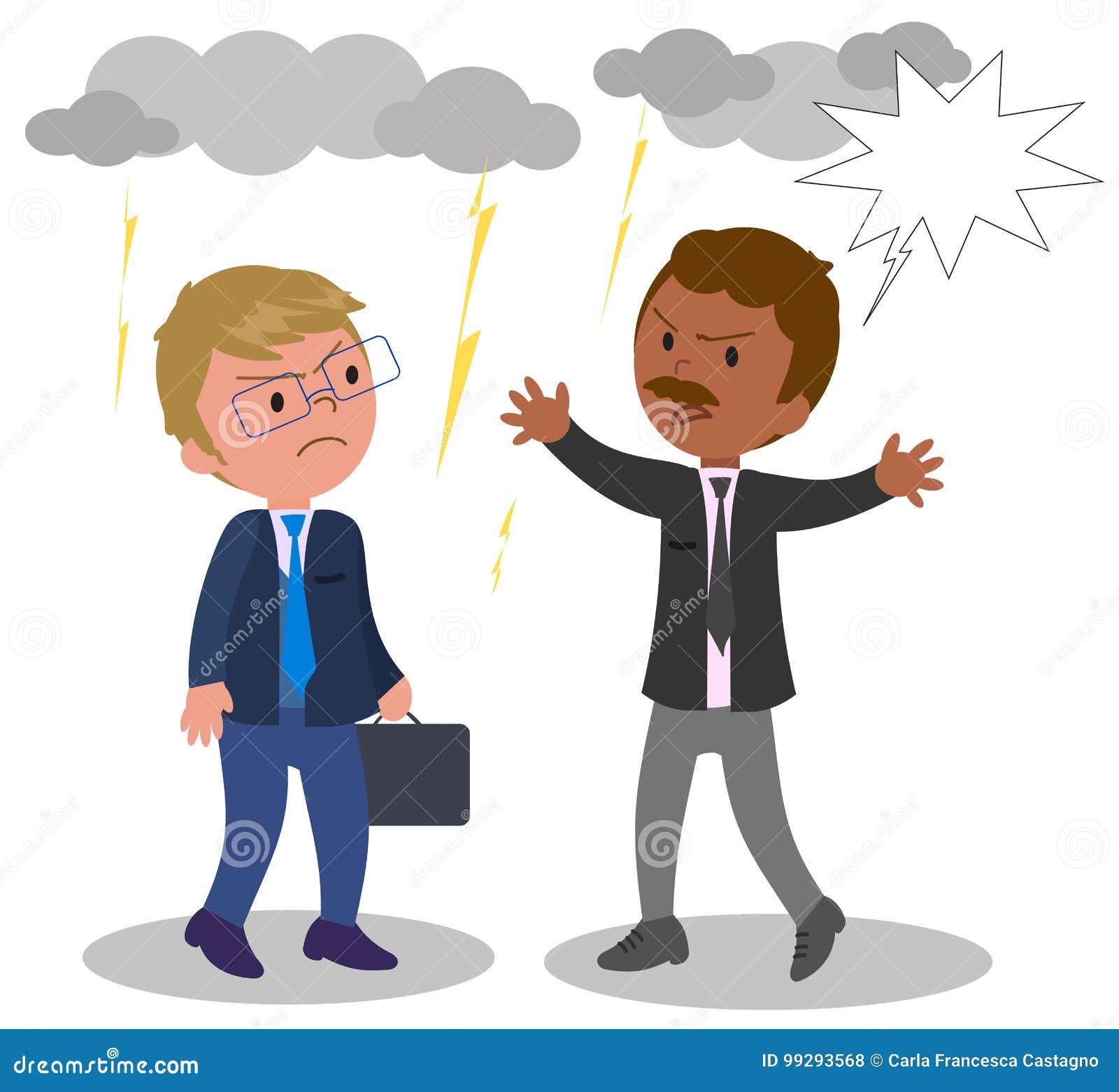 pics Two Animated People Fighting https www dreamstime com stock illustration business people arguing vector two angry men illustration image99293568
