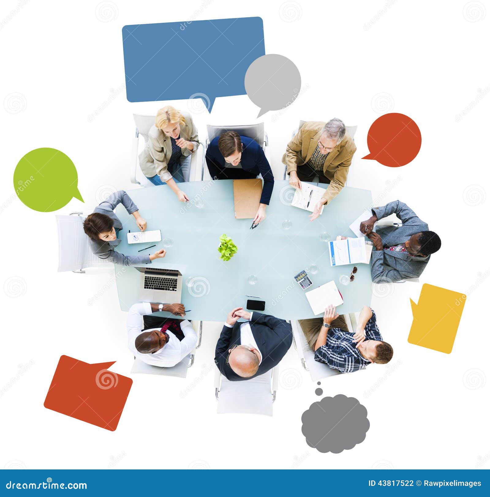 business people around the conference table