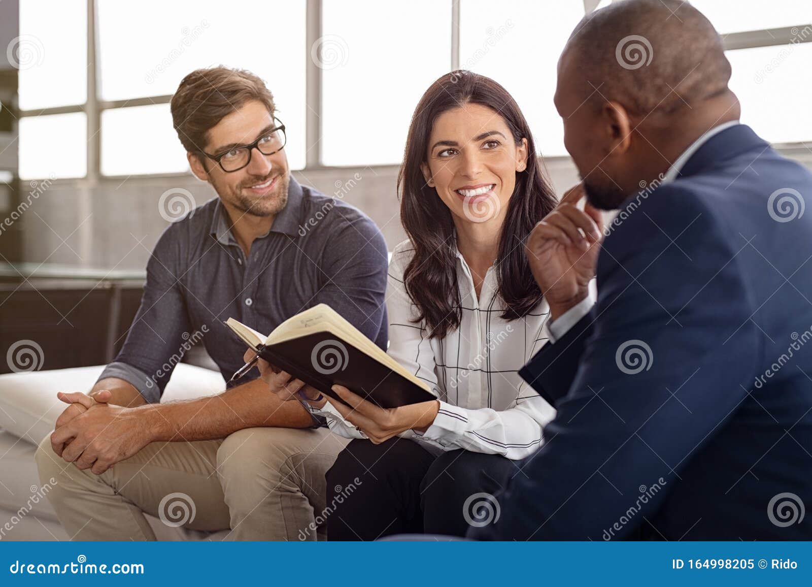 business people in conversation during meeting