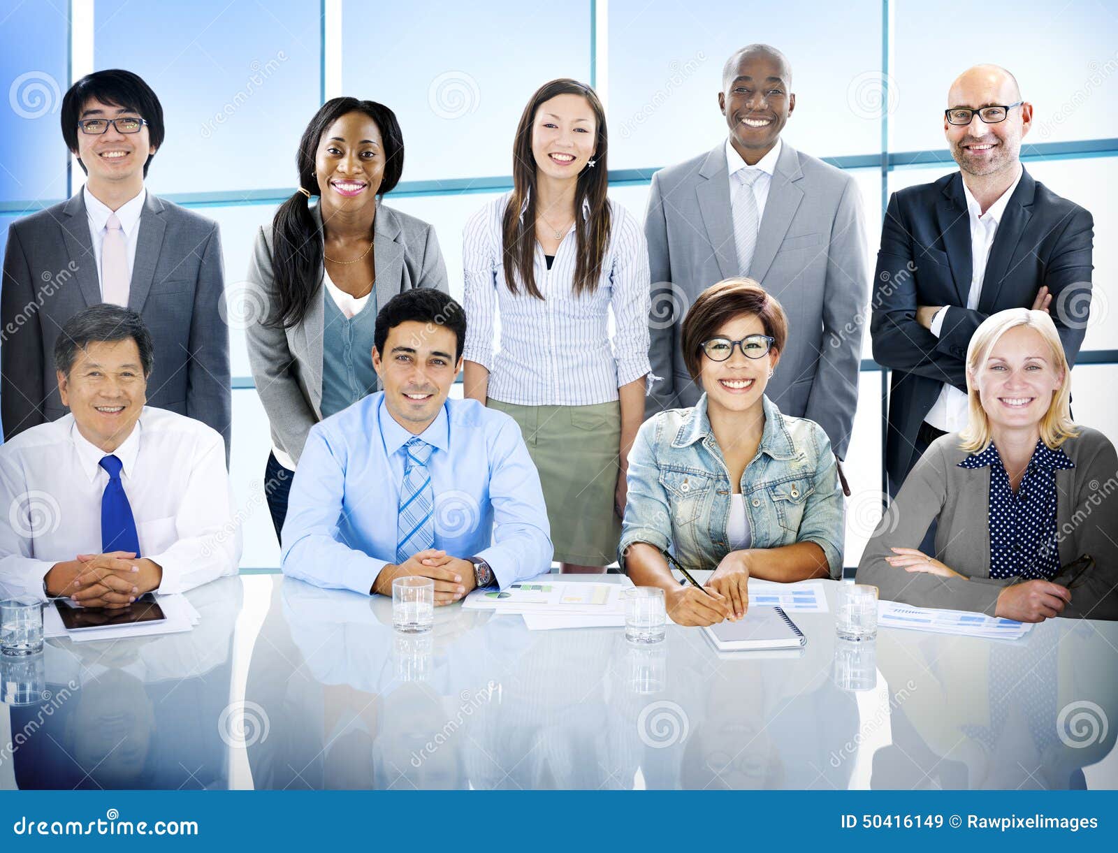 business people diversity team corporate professional concept