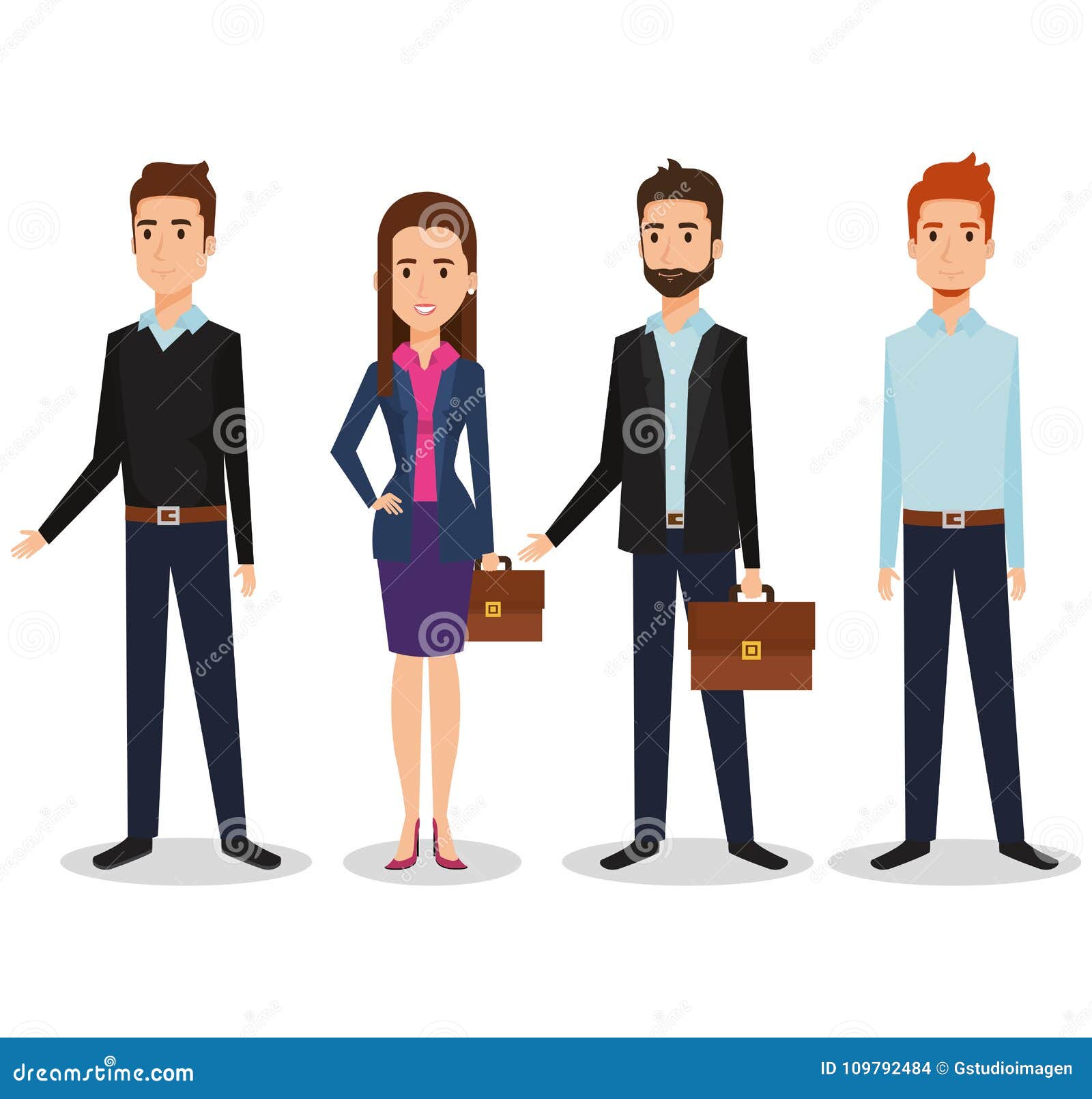 Business People Group Avatars Characters Stock Vector - Illustration of ...