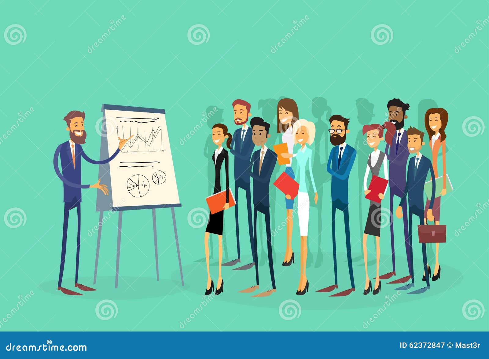 Flip Chart Drawing (Vector) Stock Vector - Illustration of show, meeting:  14690074