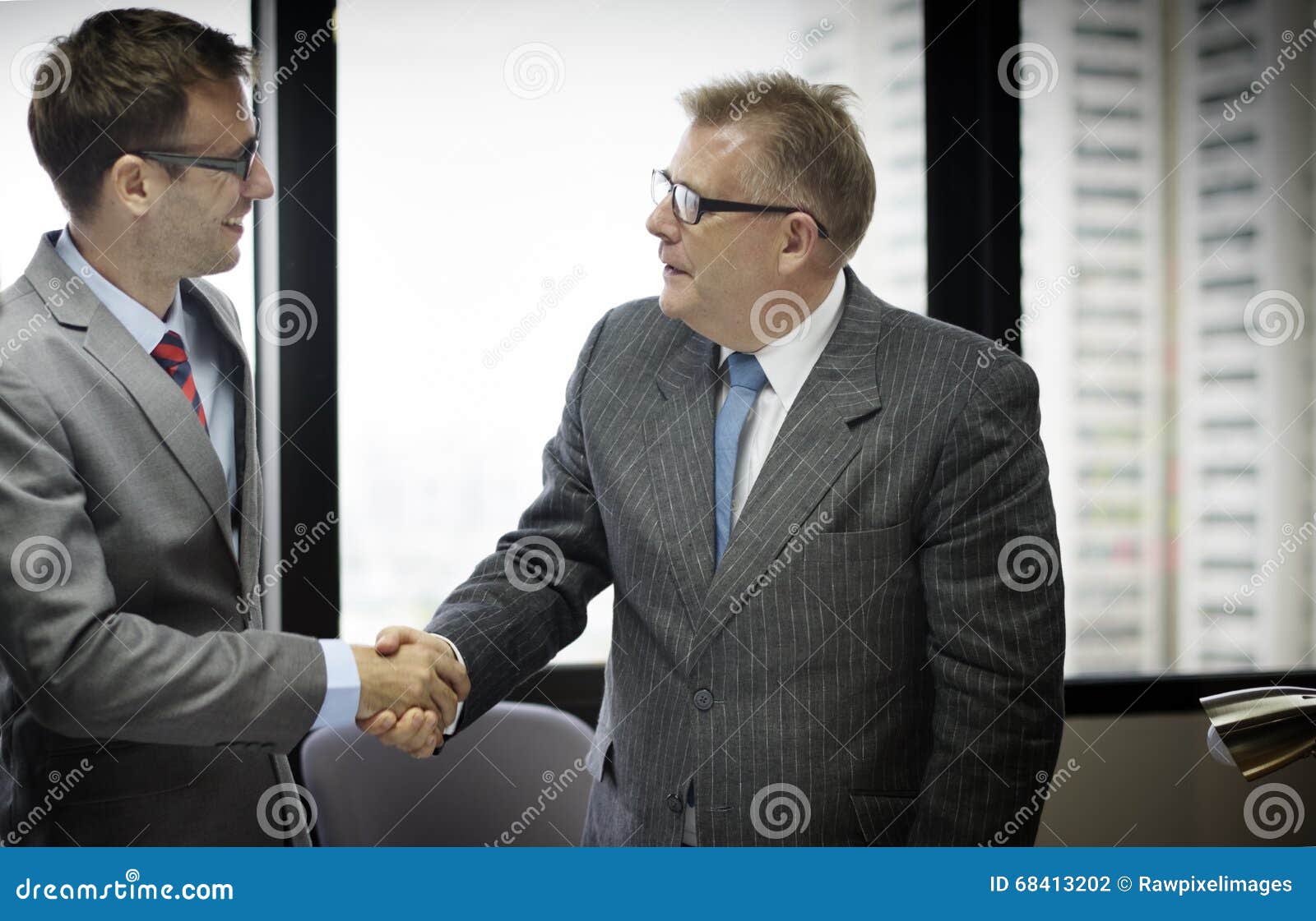 business people handshake greeting deal concept