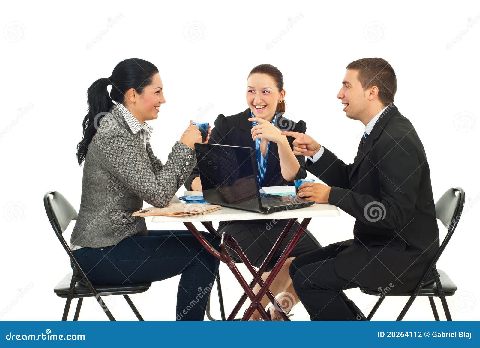 Business People Having Funny Conversation Stock Photo - Image of  businesspeople, executives: 20264112