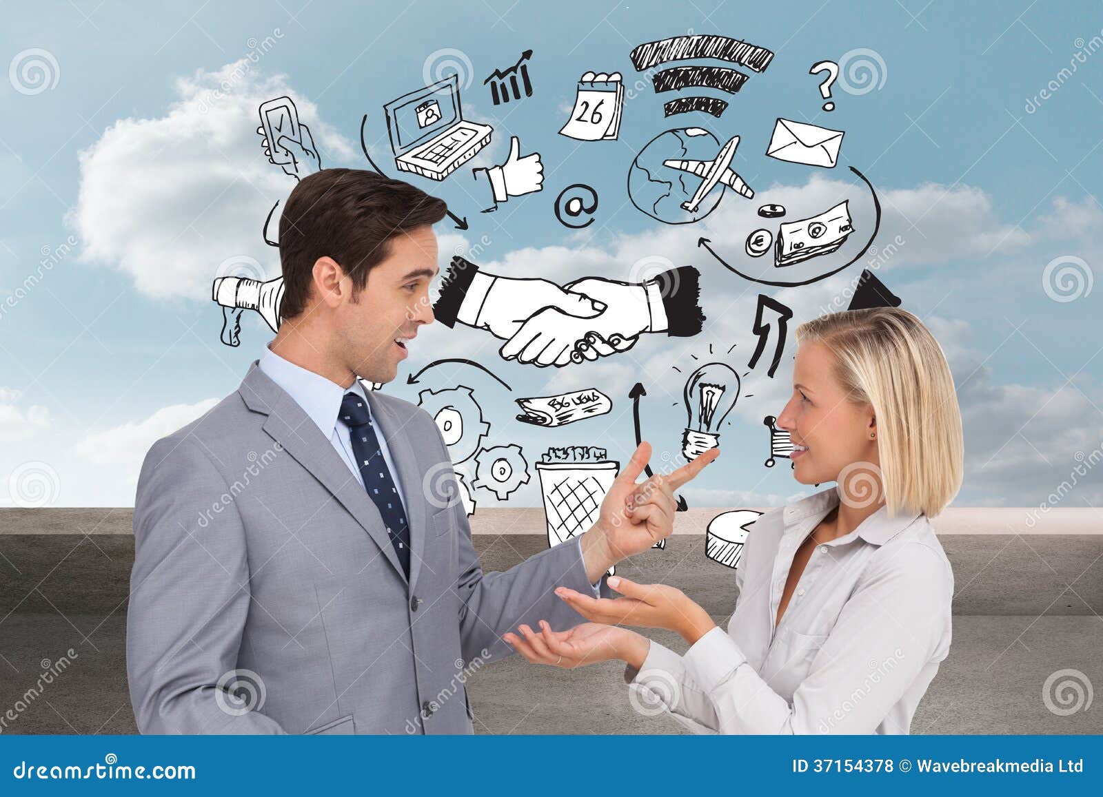 Business People Meet Each Other Stock Photo Image of bright
