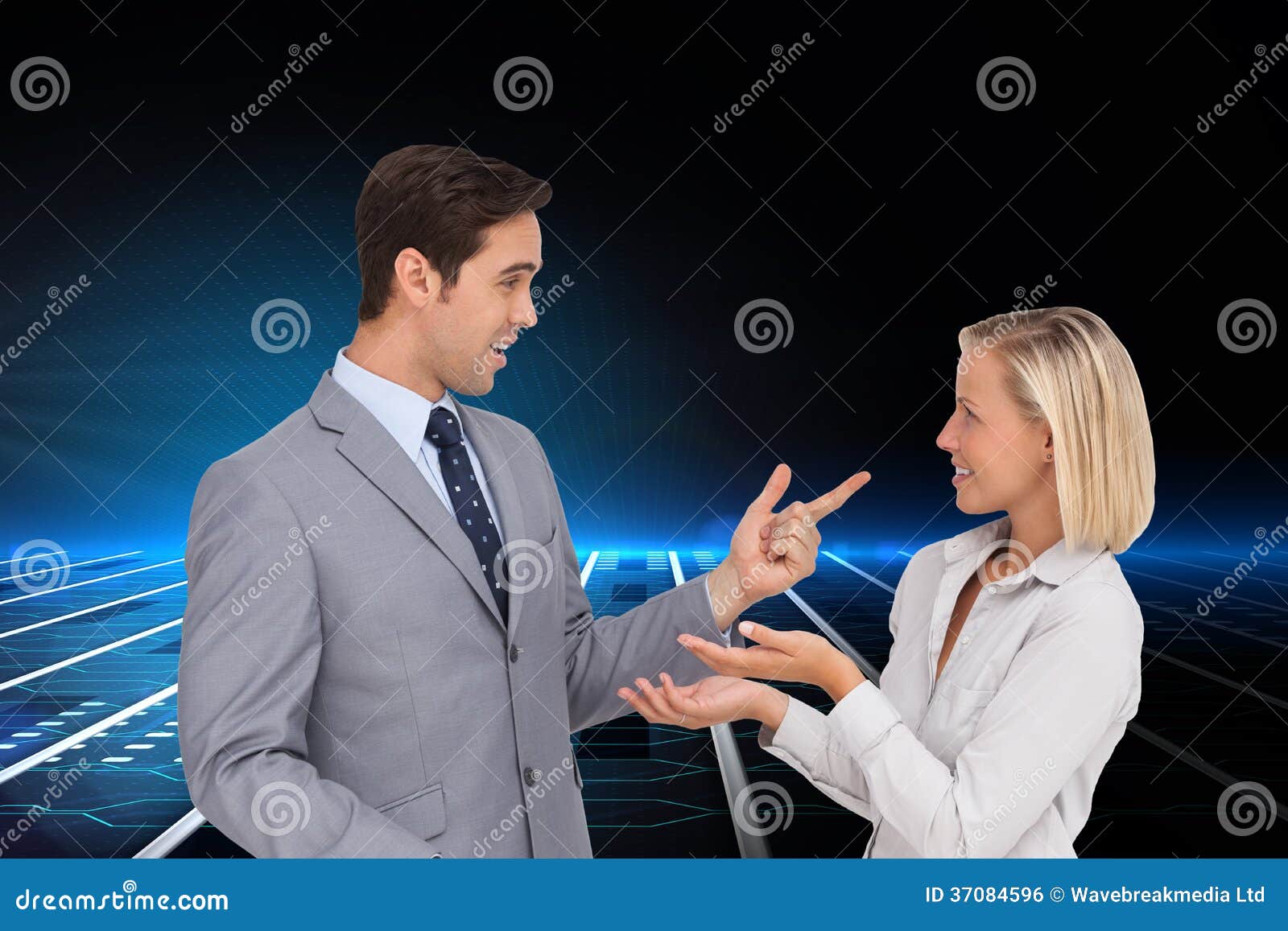 Business People Meet Each Other Stock Photo Image of attractive