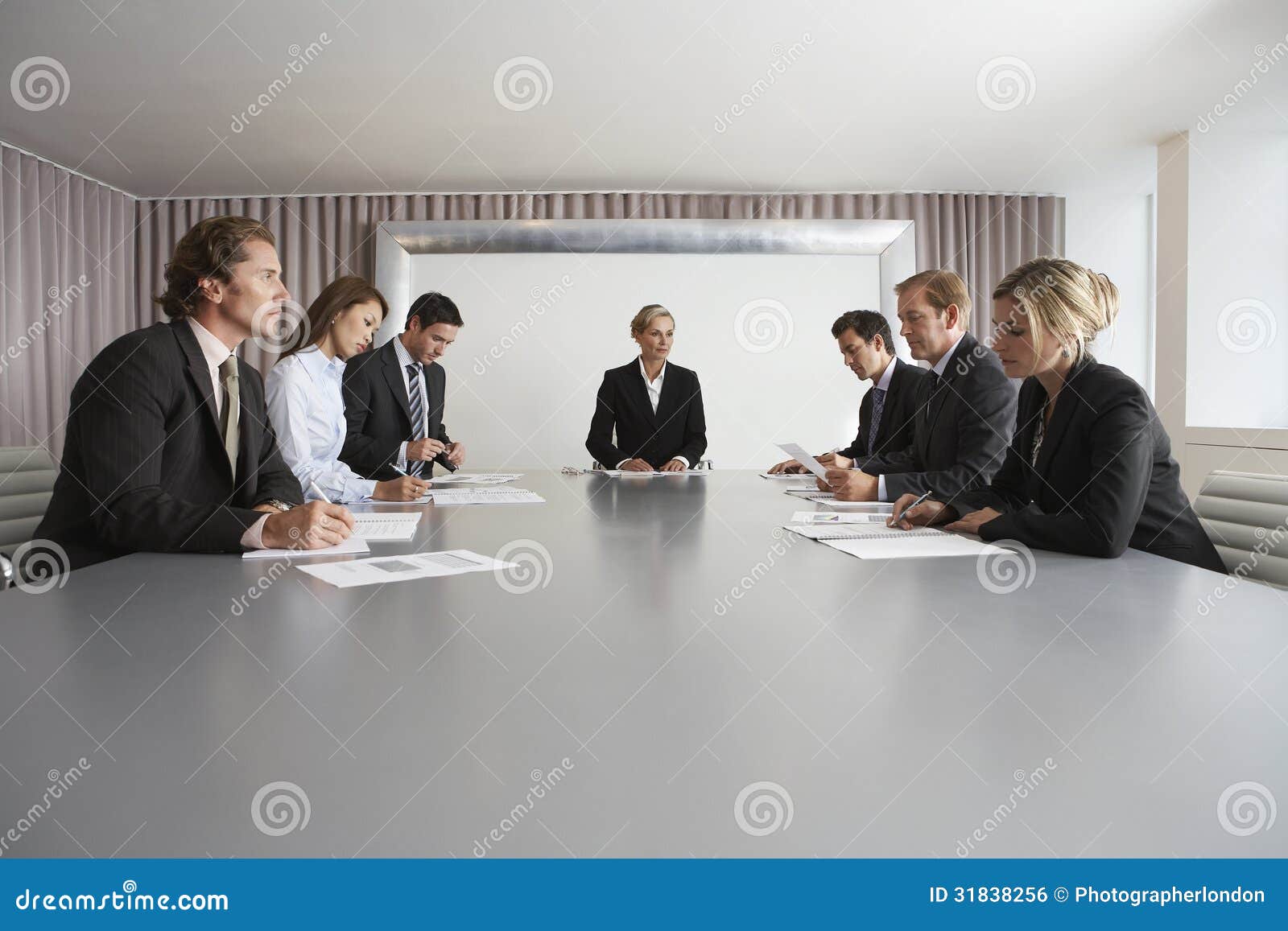 Business People Meeting in Conference Room Stock Photo - Image of