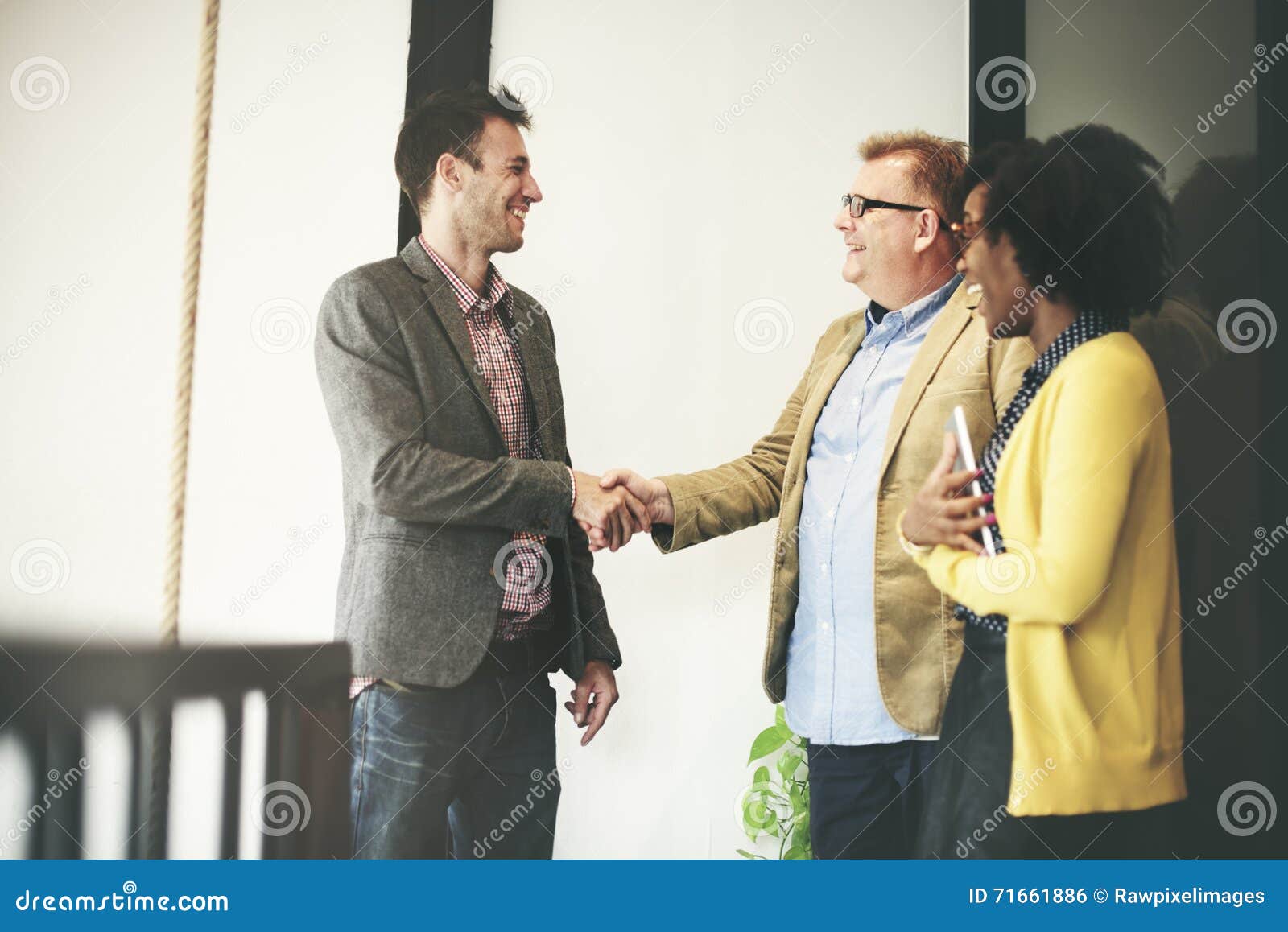 business people meeting corporate handshake greeting concept