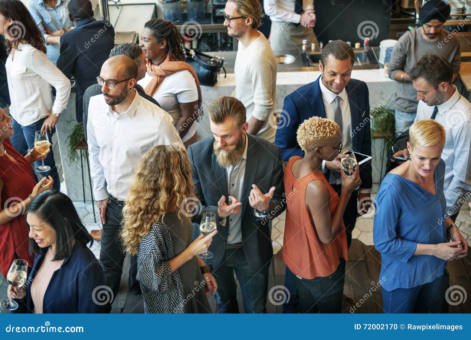 business people meeting eating discussion cuisine party concept