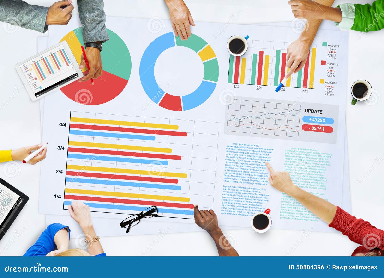 business people meeting planning analysis statistics concept