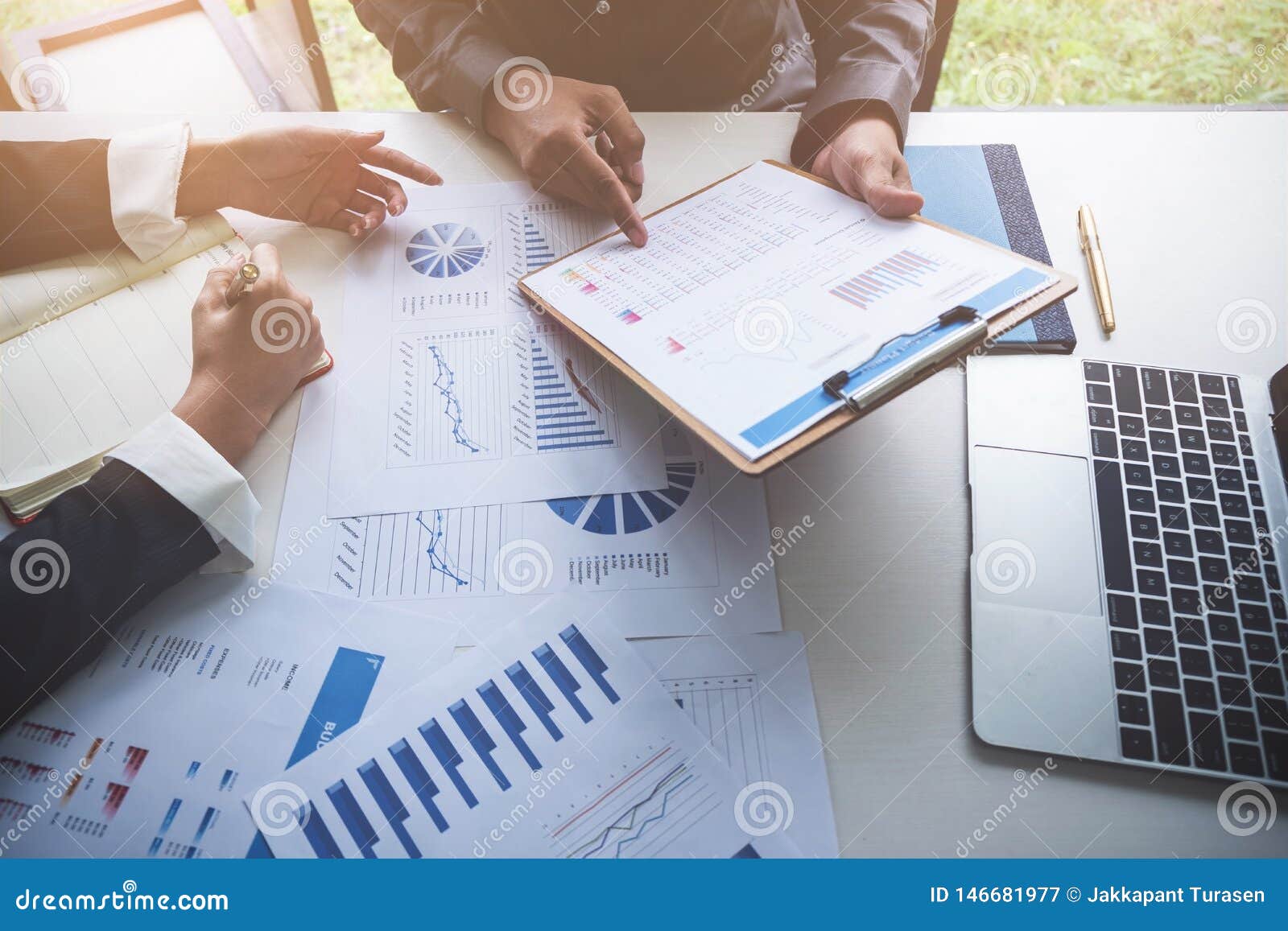 business people meeting planning budget and cost, strategy analysis concept