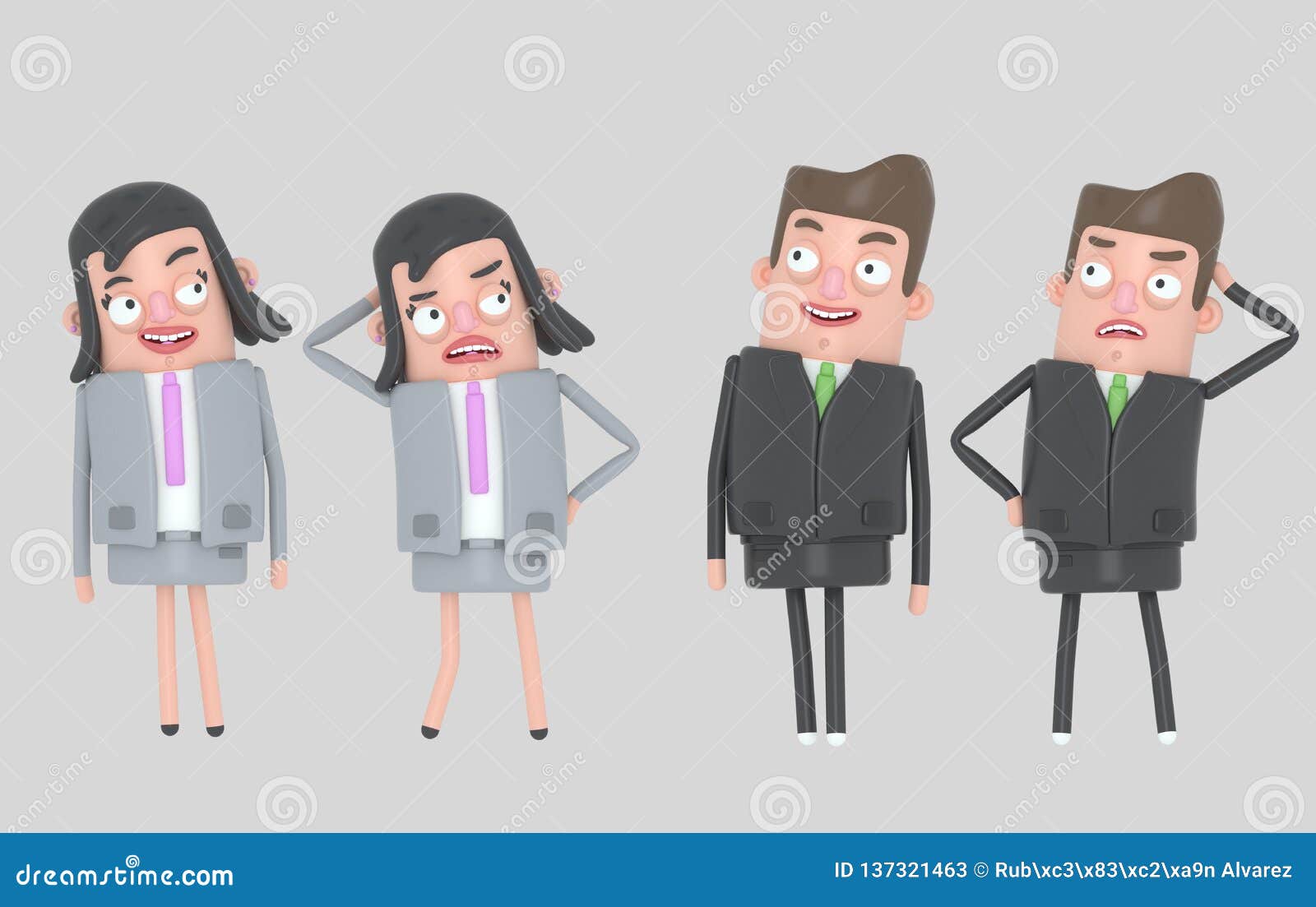 business people relaxing and stressing. .