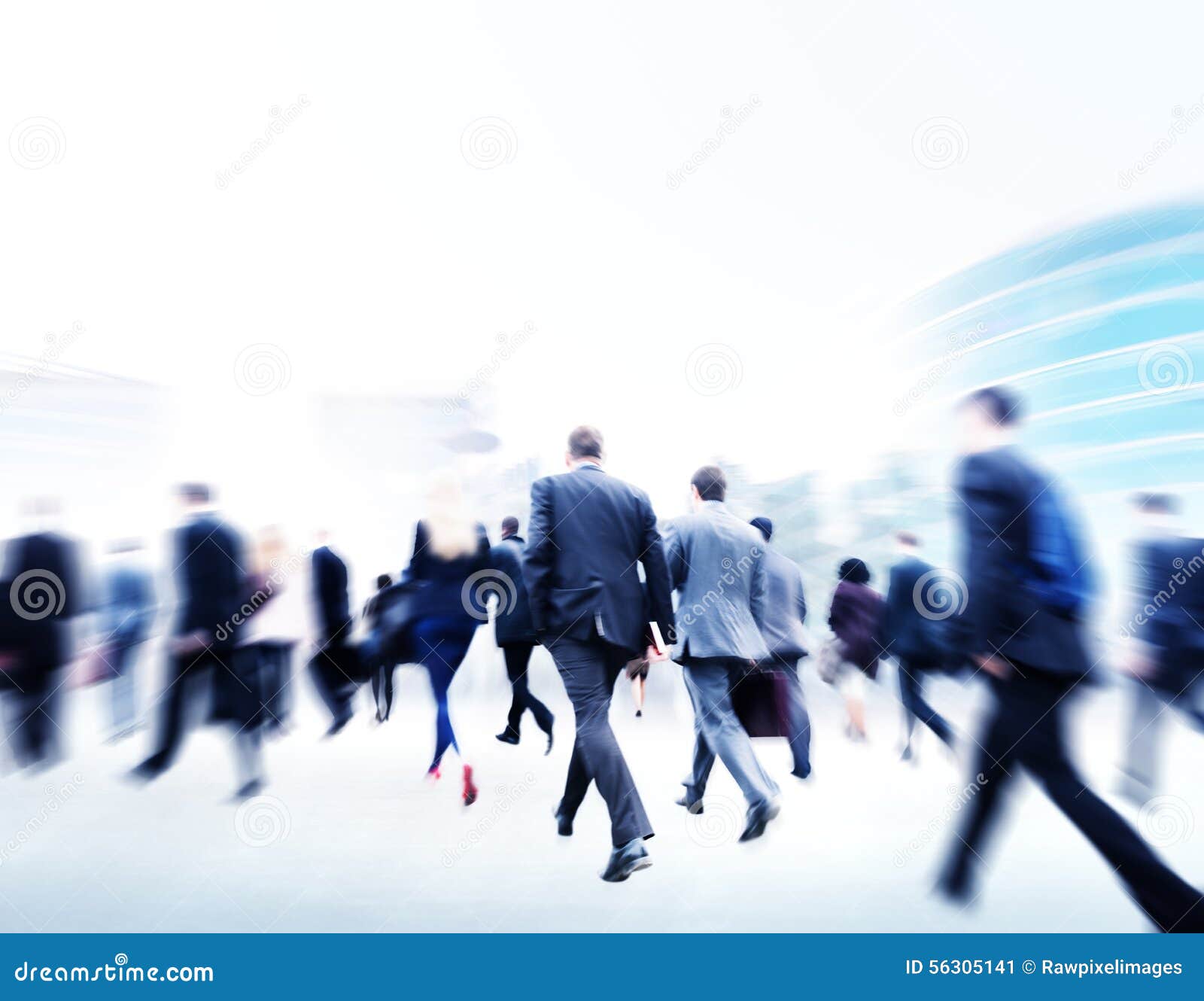business people walking commuter travel motion city concept