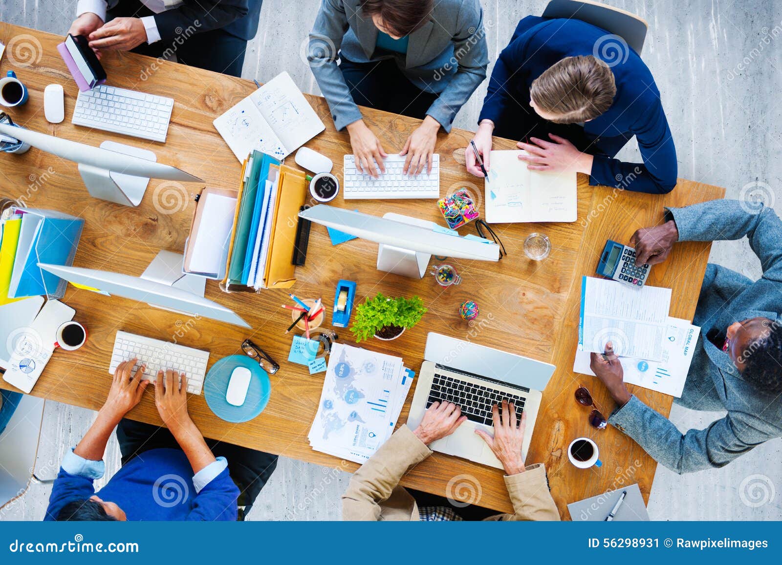 business people working office corporate team concept