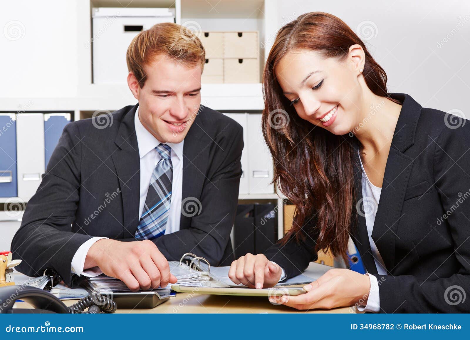 Business People Working With Tablet Stock Photography ...