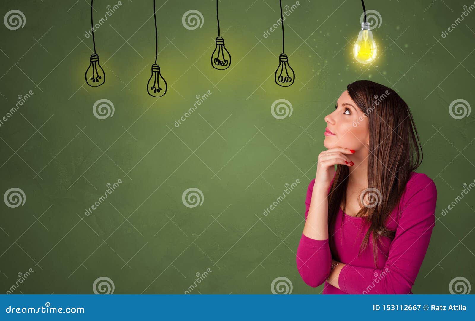 Business Person Looking for New Idea Stock Image Image of blue, bulb 153112667