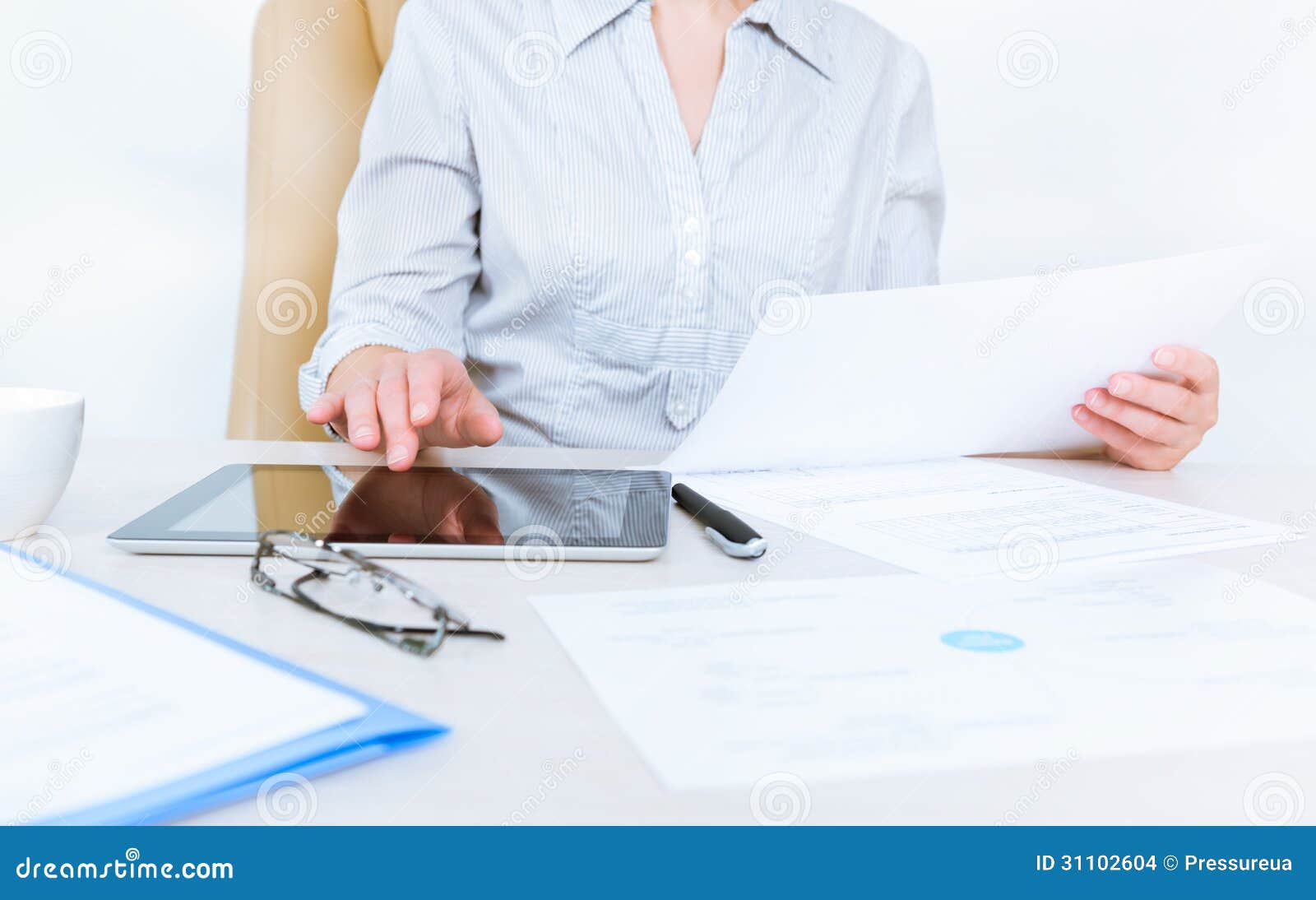 Business person desktop accessories and work tools Stock Photo by ©GaudiLab  77276956