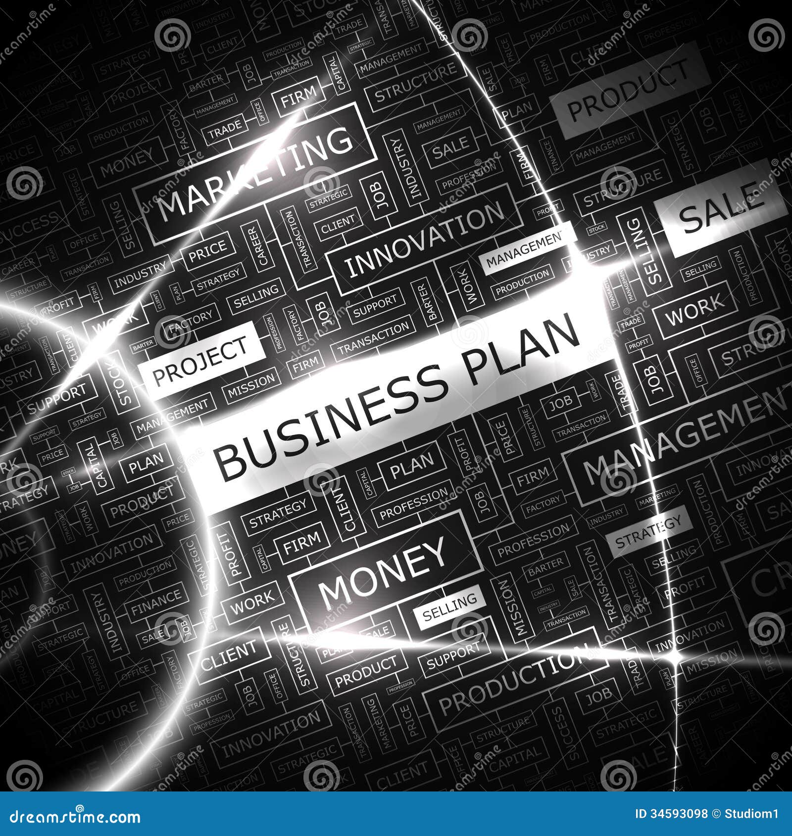 BUSINESS PLAN stock vector. Illustration of plan, print - 34593098