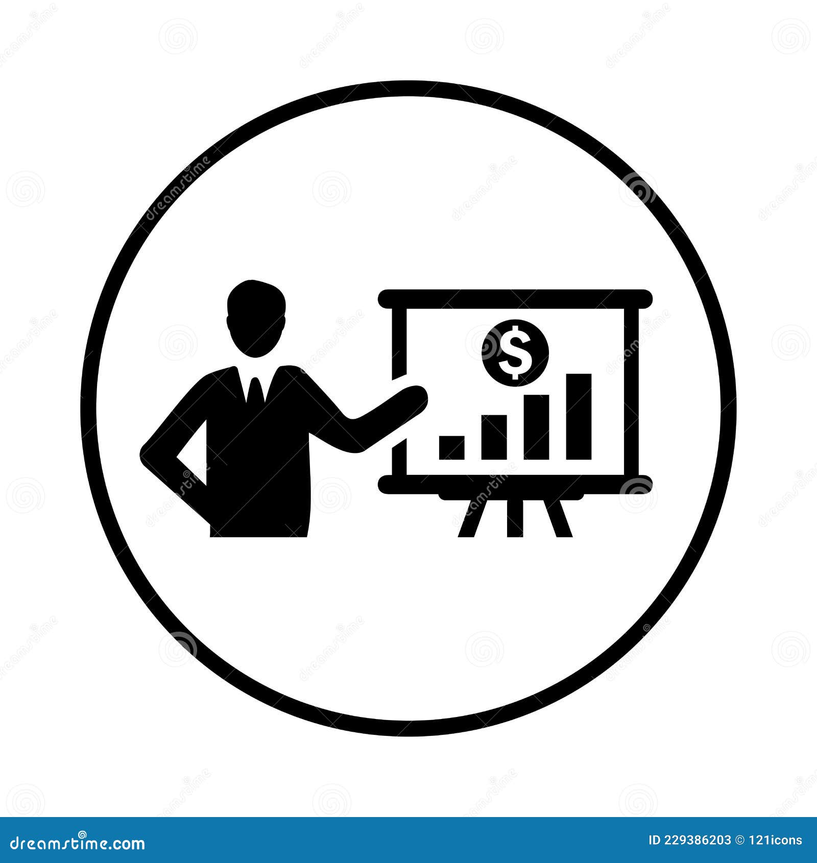 Business, Plan Icon. Black Vector Design Stock Vector Illustration of
