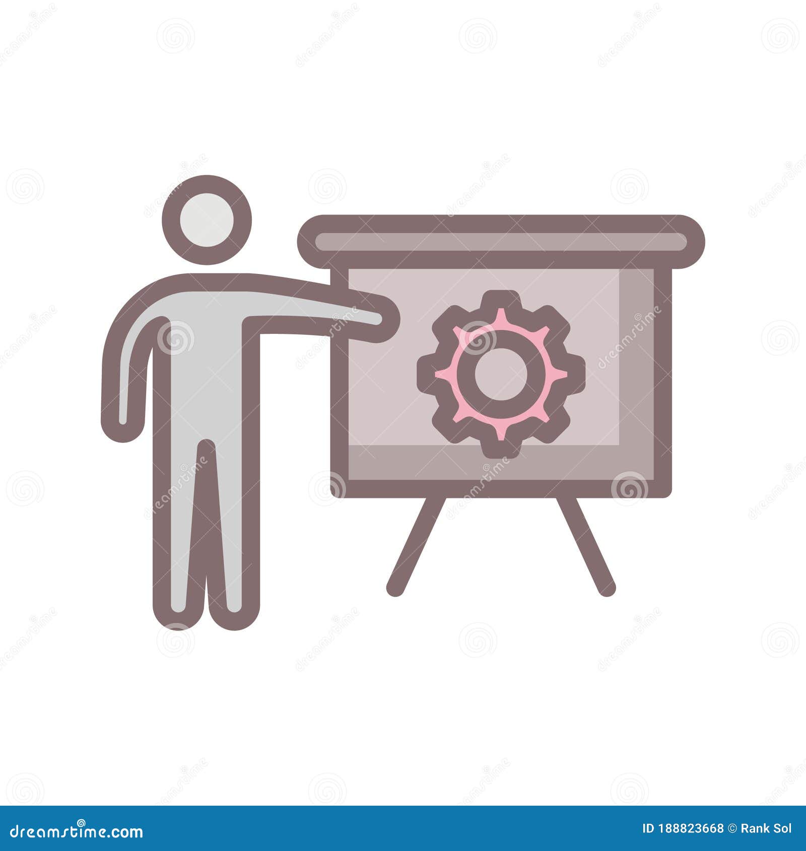 business plan line style  icon which can easily modify or edit