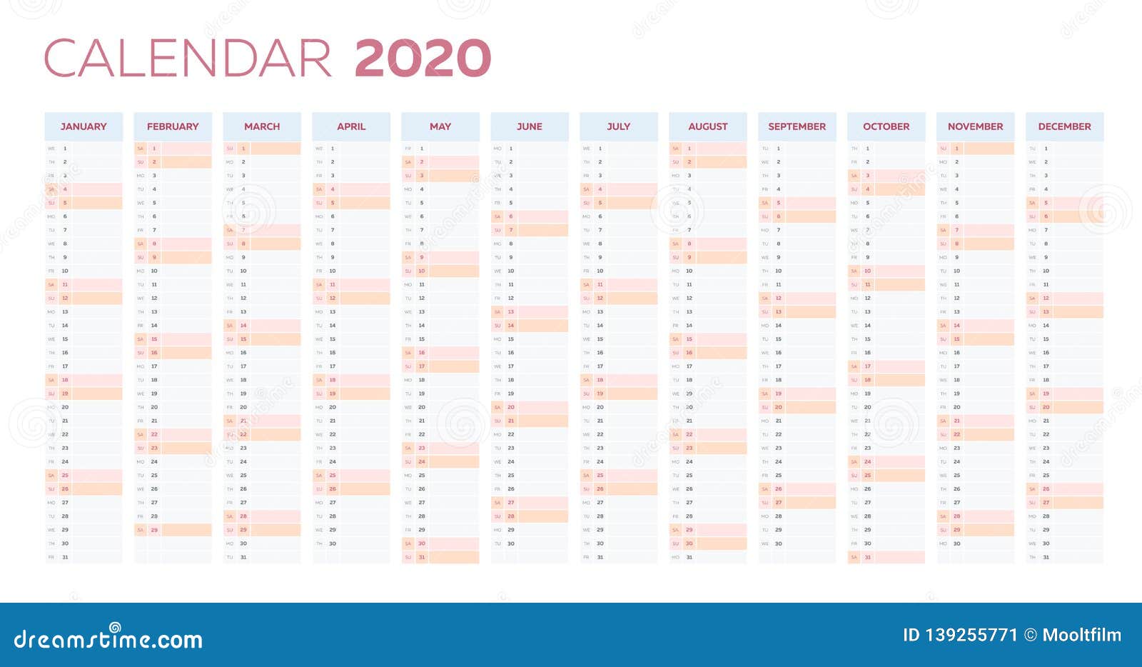 Year Planner Template from thumbs.dreamstime.com