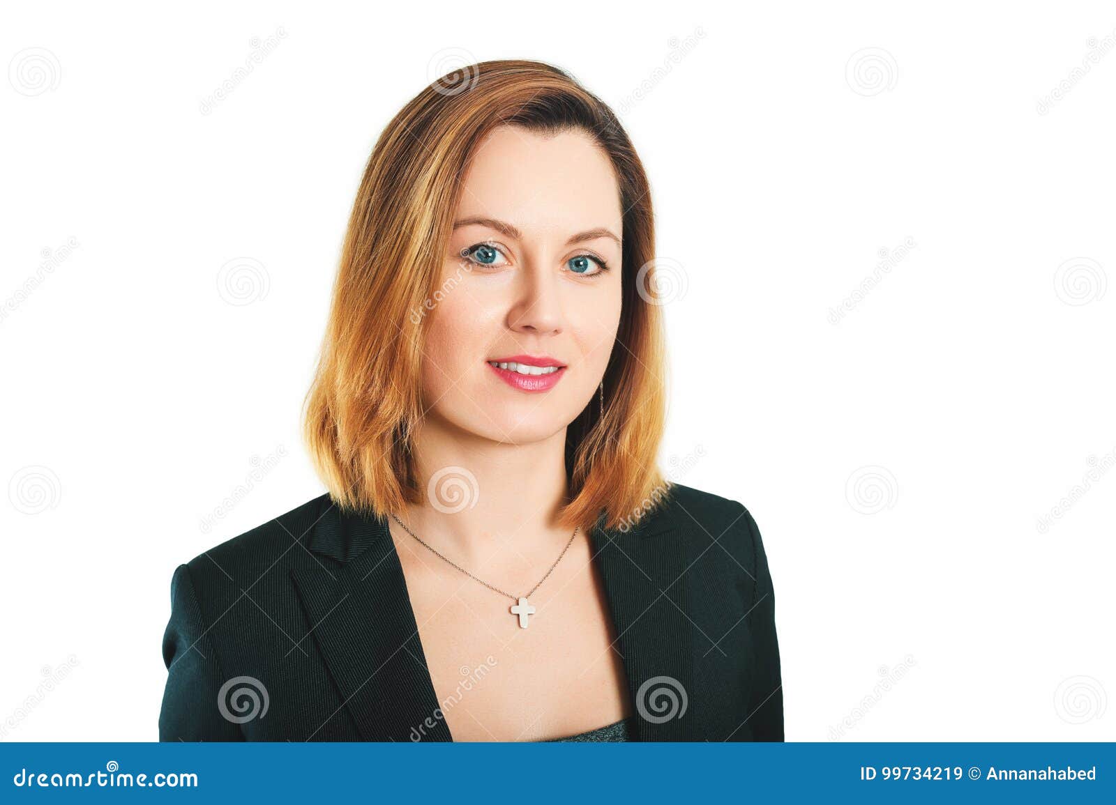 Business Portrait of 35 Year Old Woman Stock Image - Image of company ...