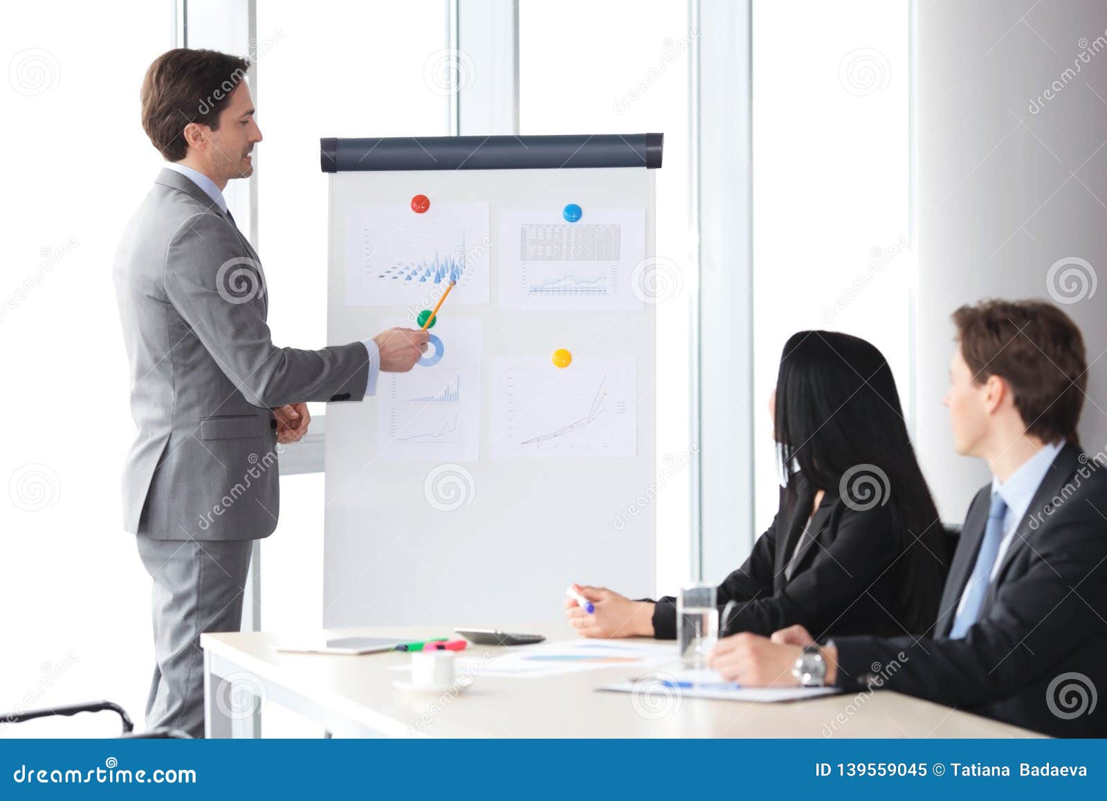 business presentation stock image