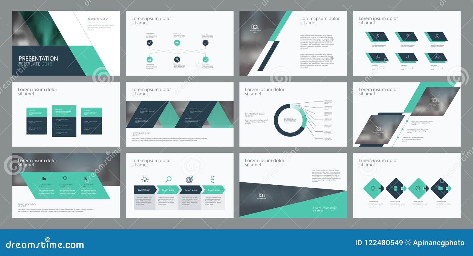 business presentation template  and page layout  for brochure ,annual report and company profile