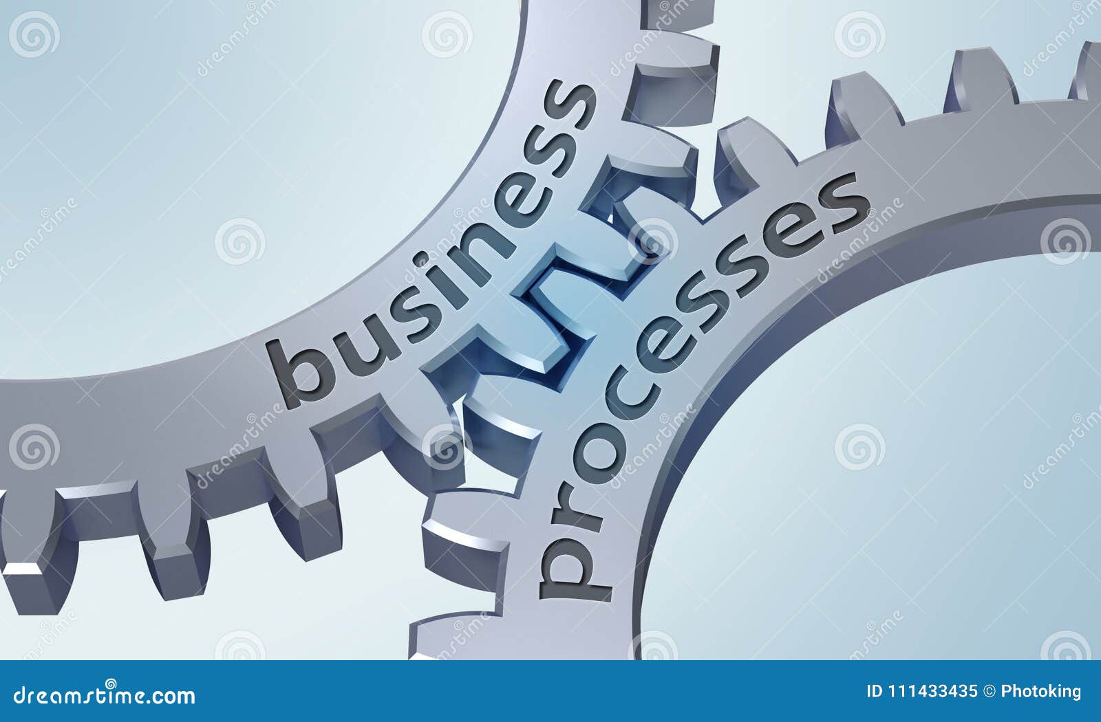 business processes on metal gears