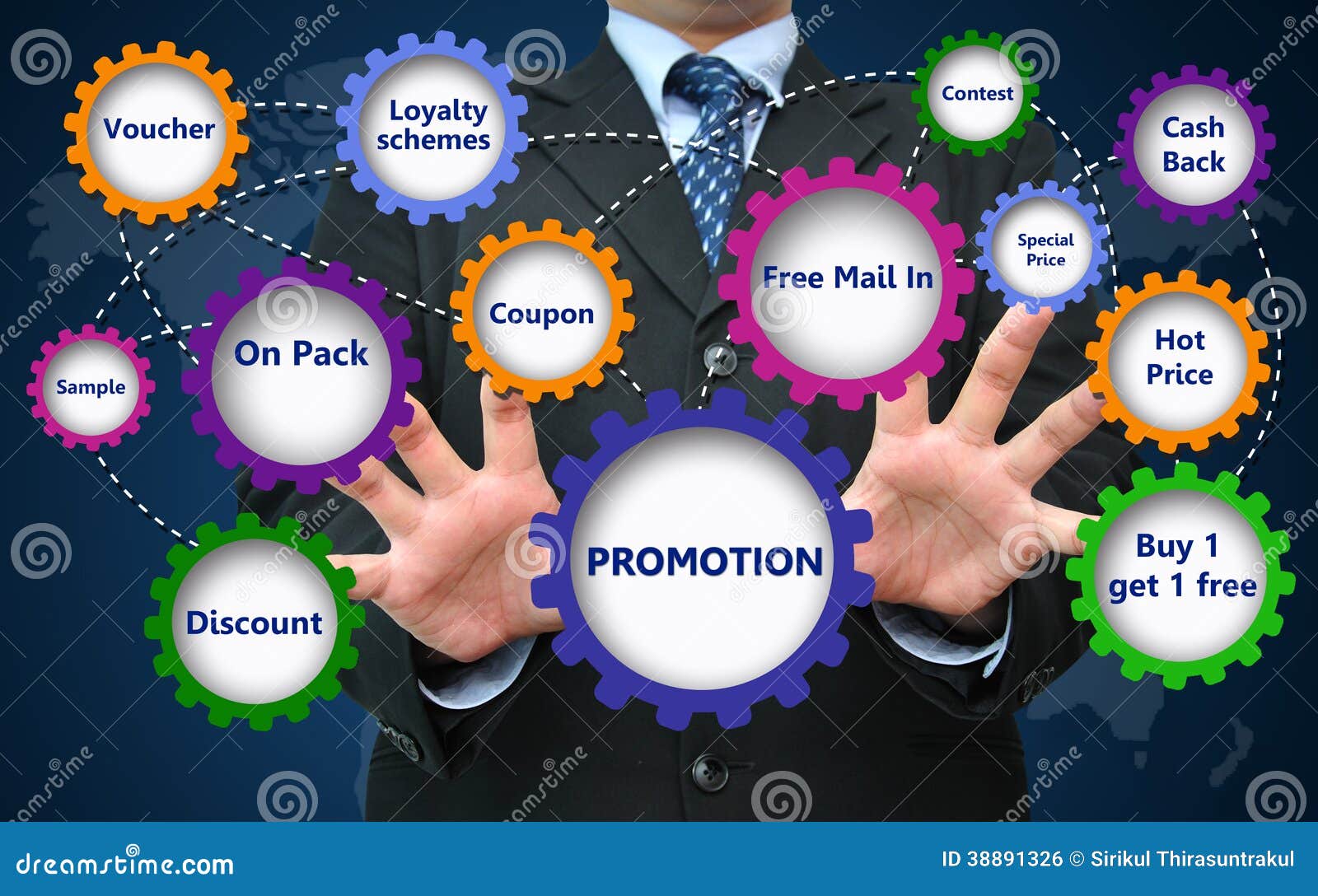 business promotion for marketing concept