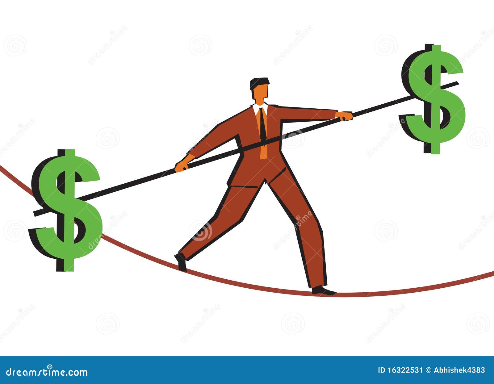 Business risk stock illustration. Illustration of length - 16322531