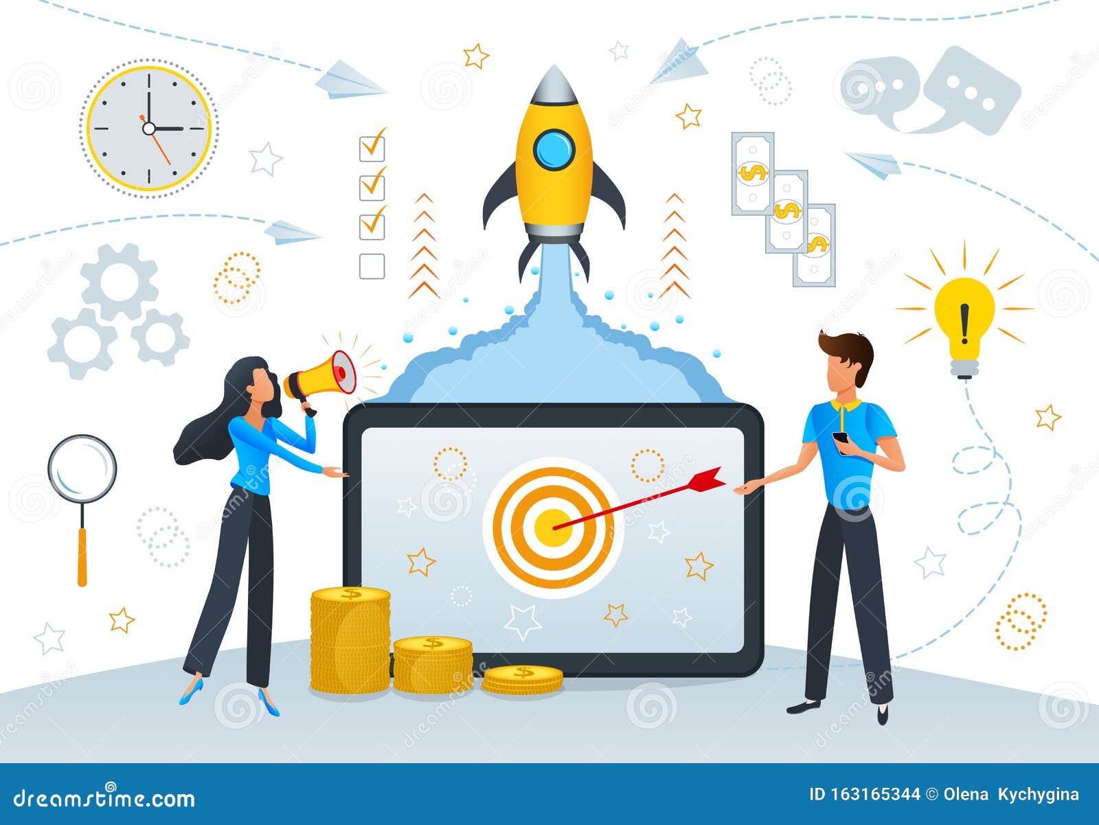 Business Start Up Launch, Project Planning and Management, Opening of a New Online Startup, Creative Idea, Cartoon People Launch Stock Illustration - Illustration of computer, offer: 163165344 Business Start Up Launch, Project Planning and Management, Opening of a New Online Startup, Creative Idea, Cartoon People Launch Stock Illustration - Illustration of computer, offer: 163165344